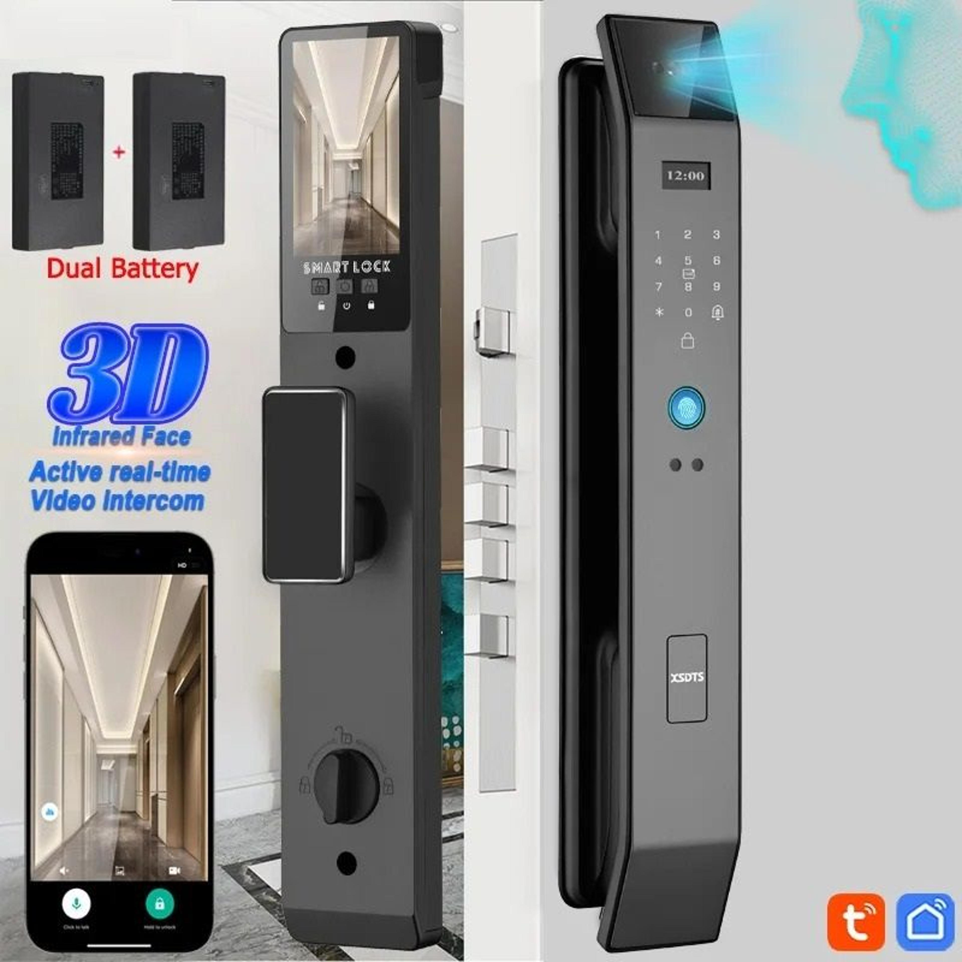 Smart Door Lock With 3D Face Recognition And Fingerprint Access 0