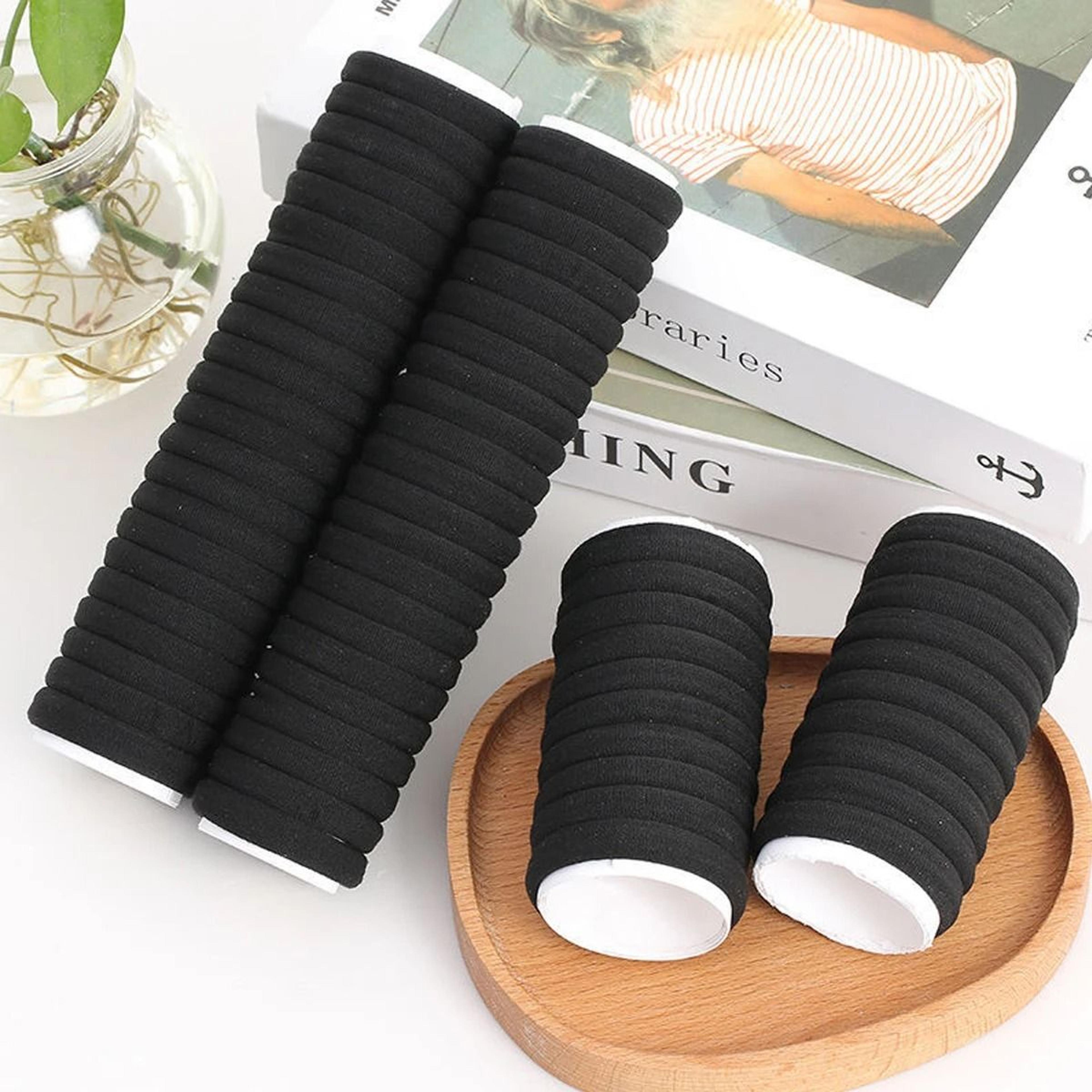 High Elastic Black And White Hair Bands Set For Everyday Styling 7
