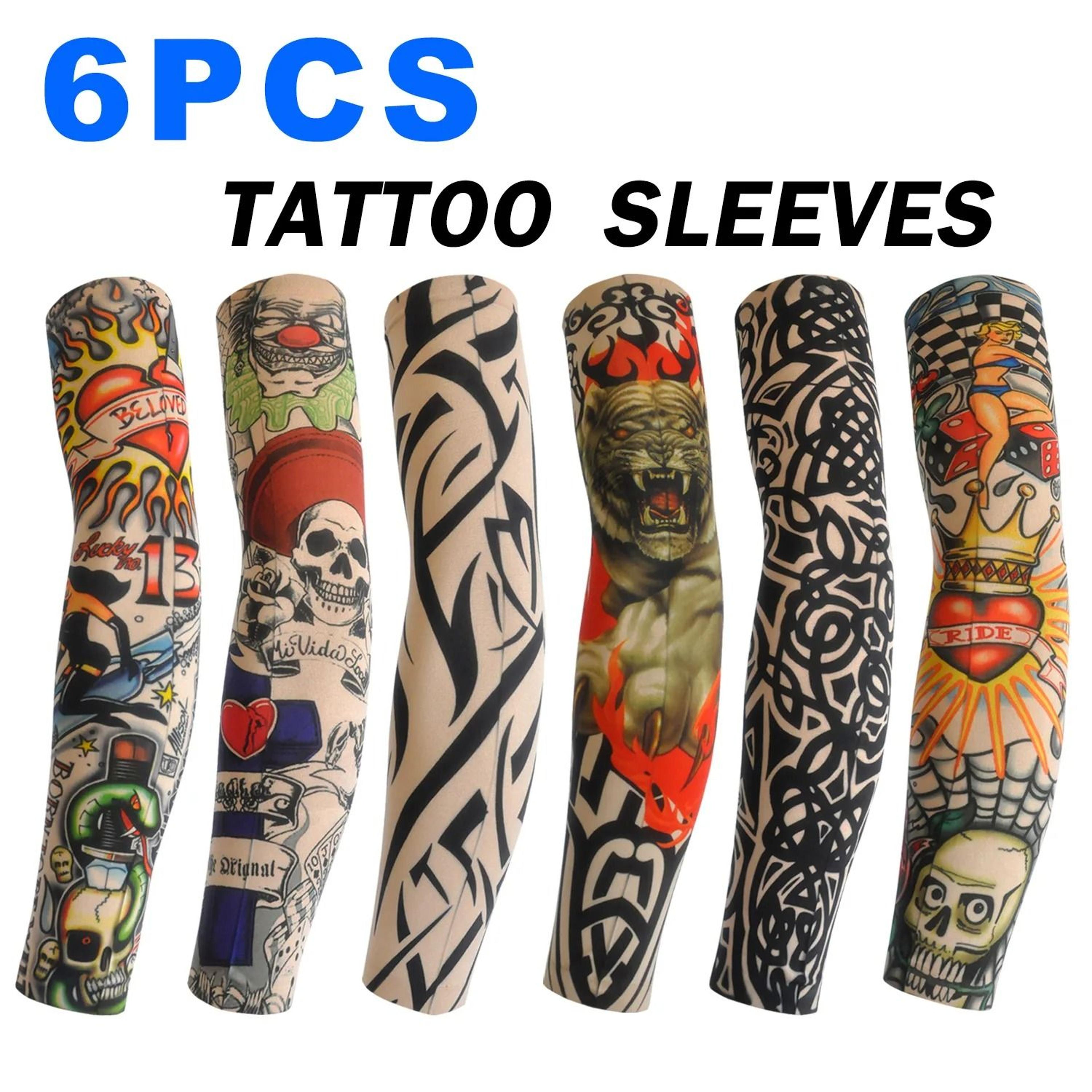 6 Piece Tattoo Arm Sleeve Set For Men And Women 0