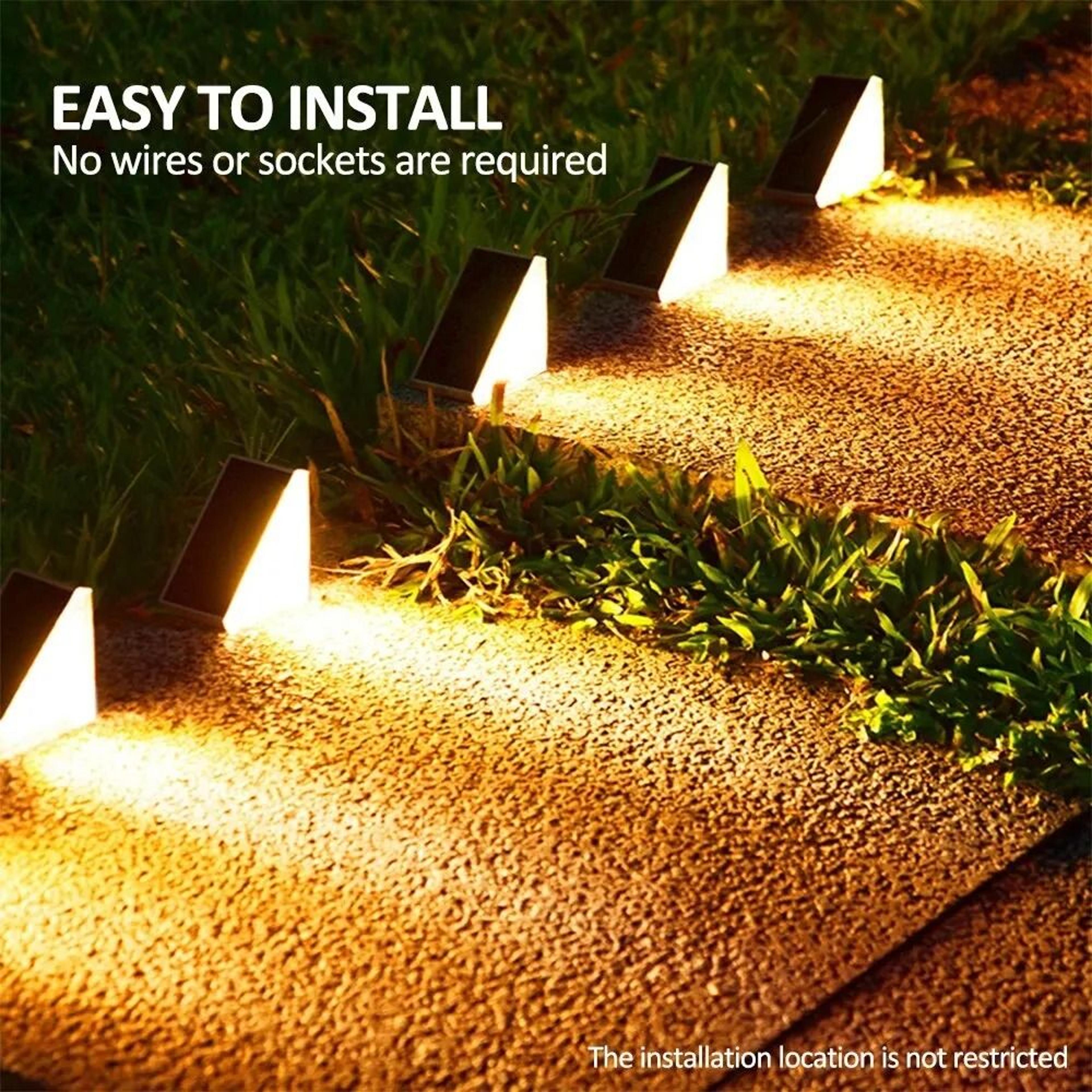 Outdoor Solar Step Lights Waterproof Decorative Lighting 1