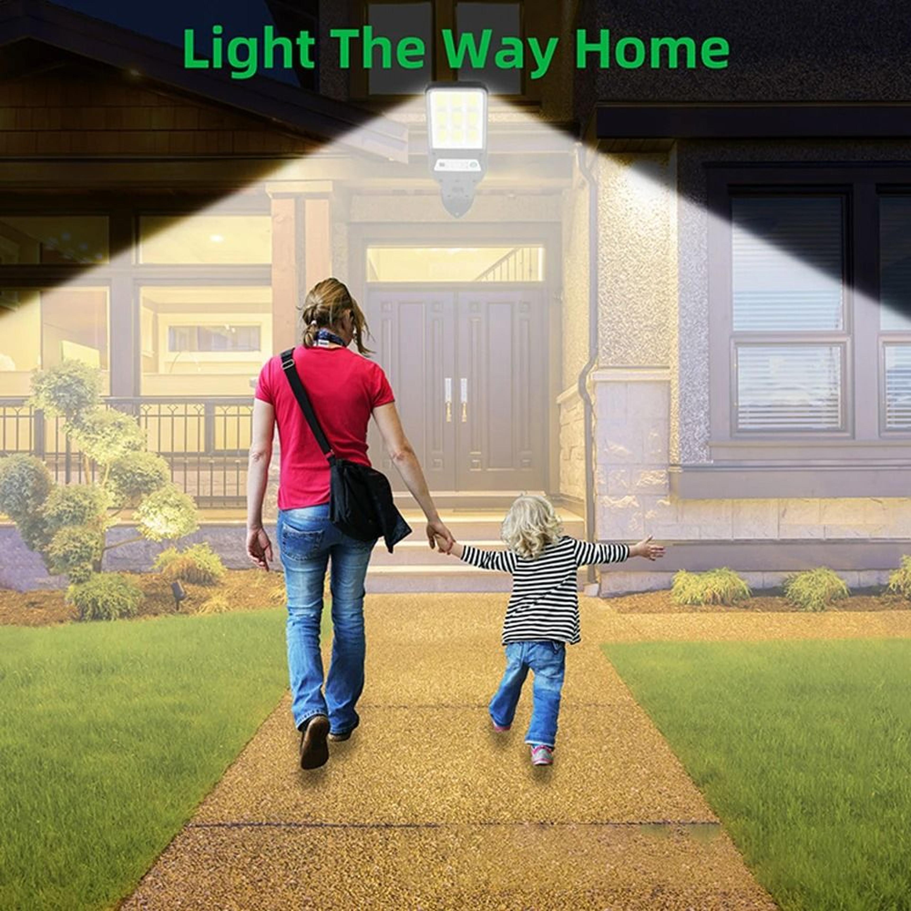 Solar Motion Sensor Wall Lamp For Outdoor Lighting 4