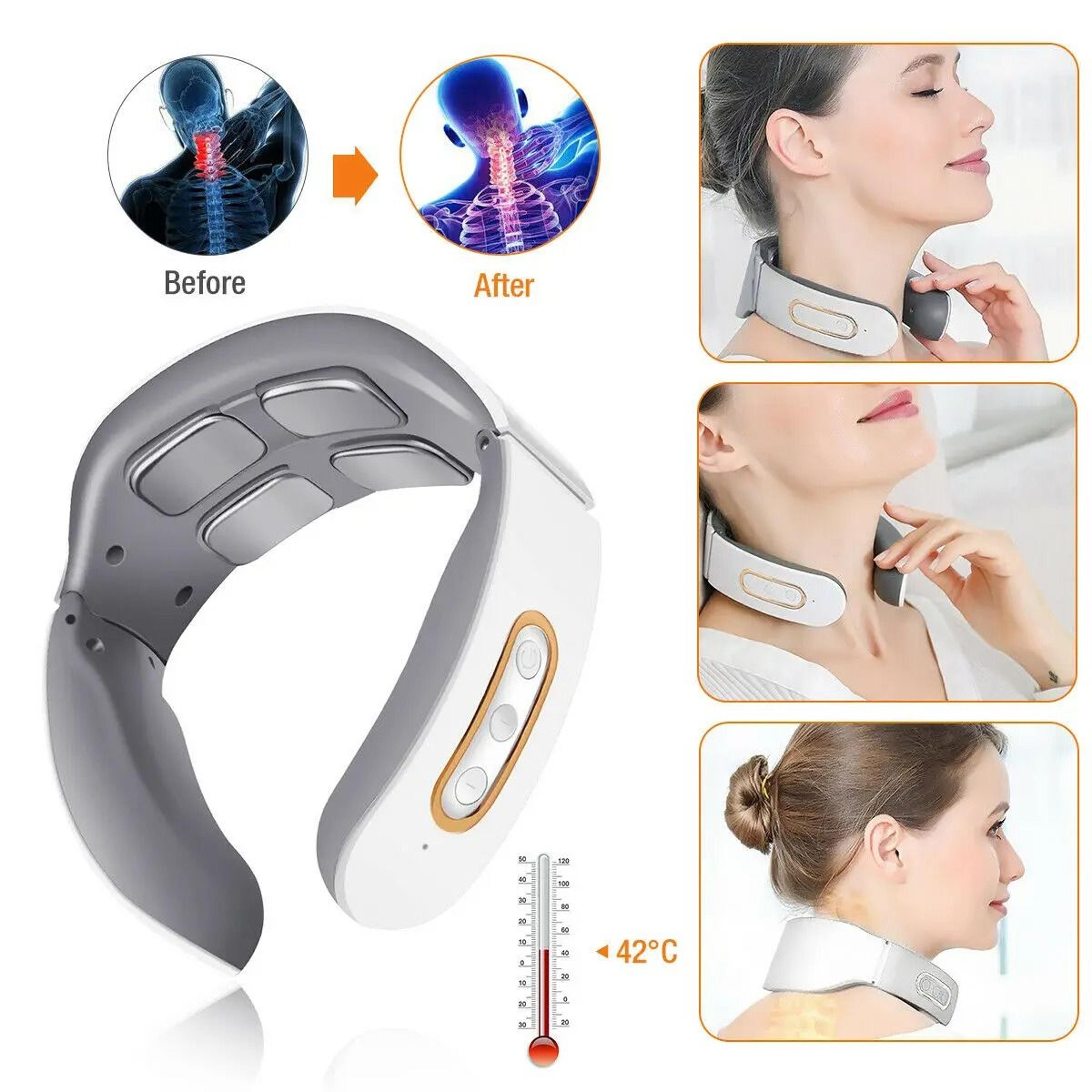 Electric Neck And Shoulder Pulse Massager With Heating 1