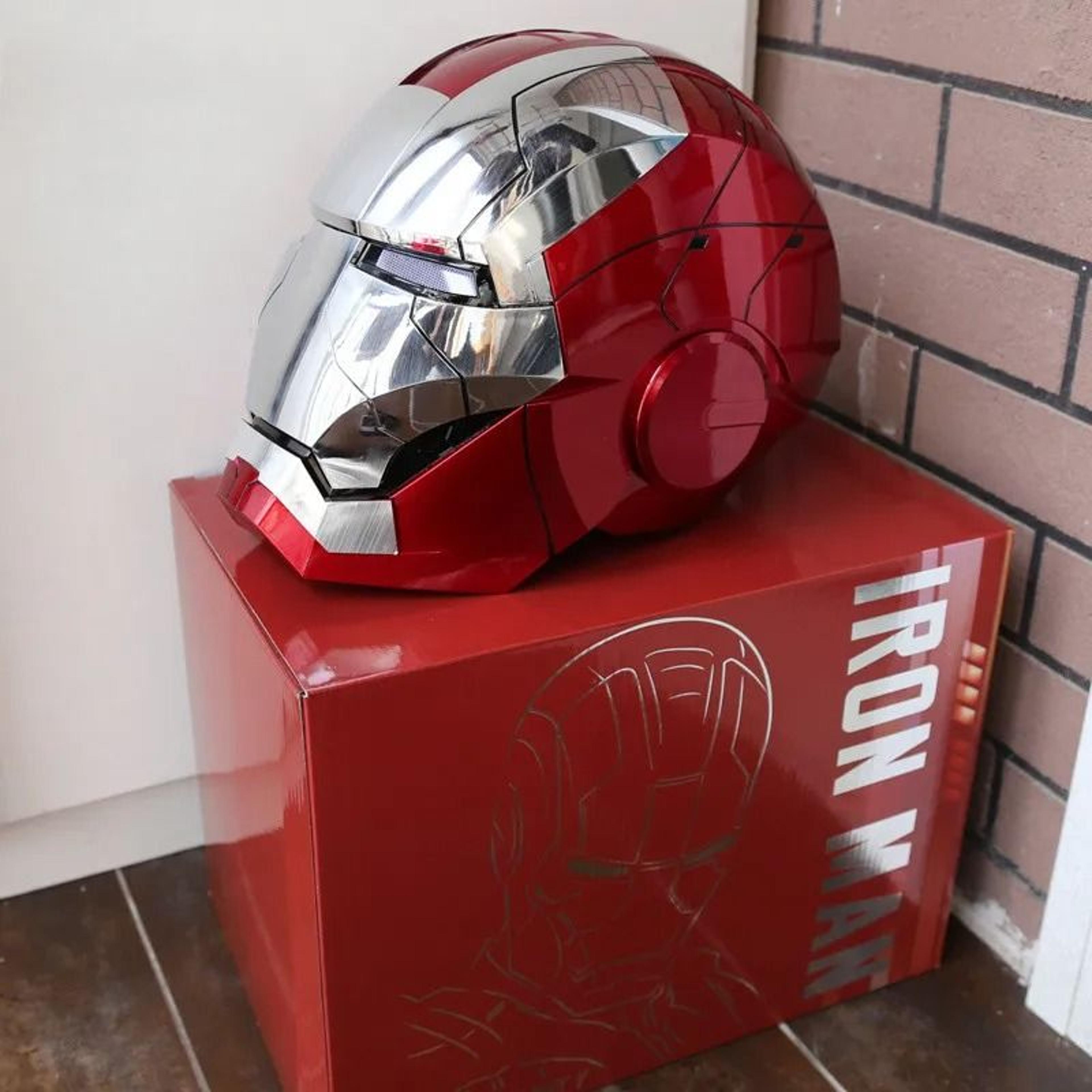 Wearable Voice Control Iron Man Helmet With LED Eyes 1