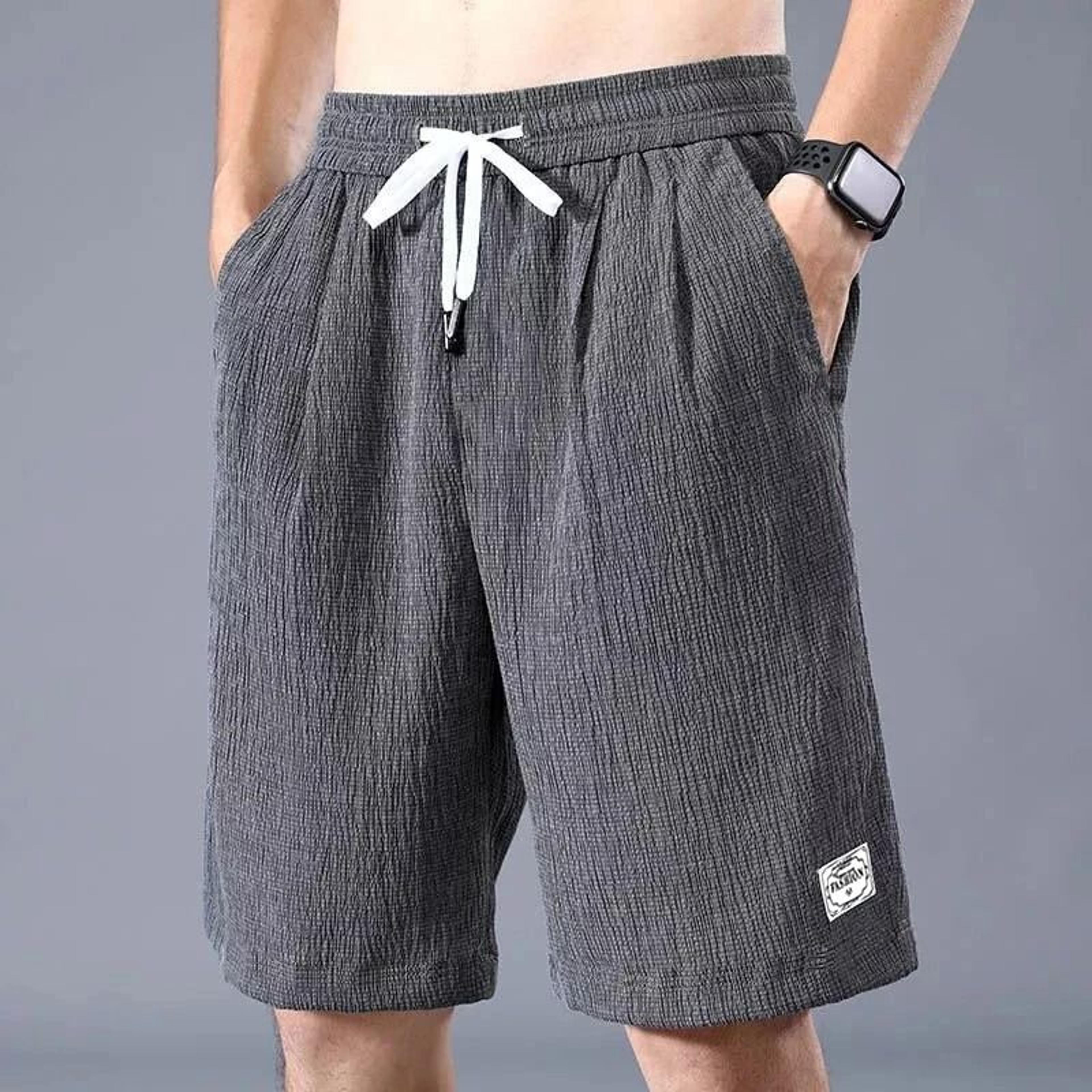 Mens Silk Style Breathable Loose Shorts 0