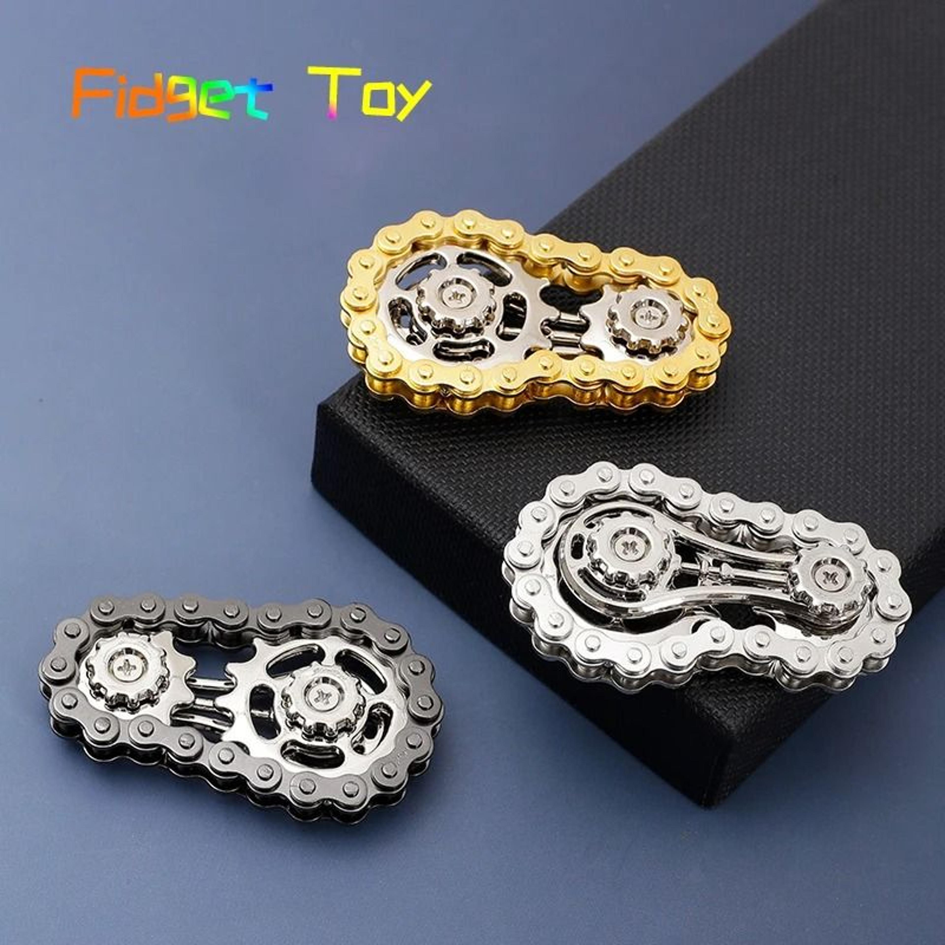 metal flywheel fidget spinner for stress and focus