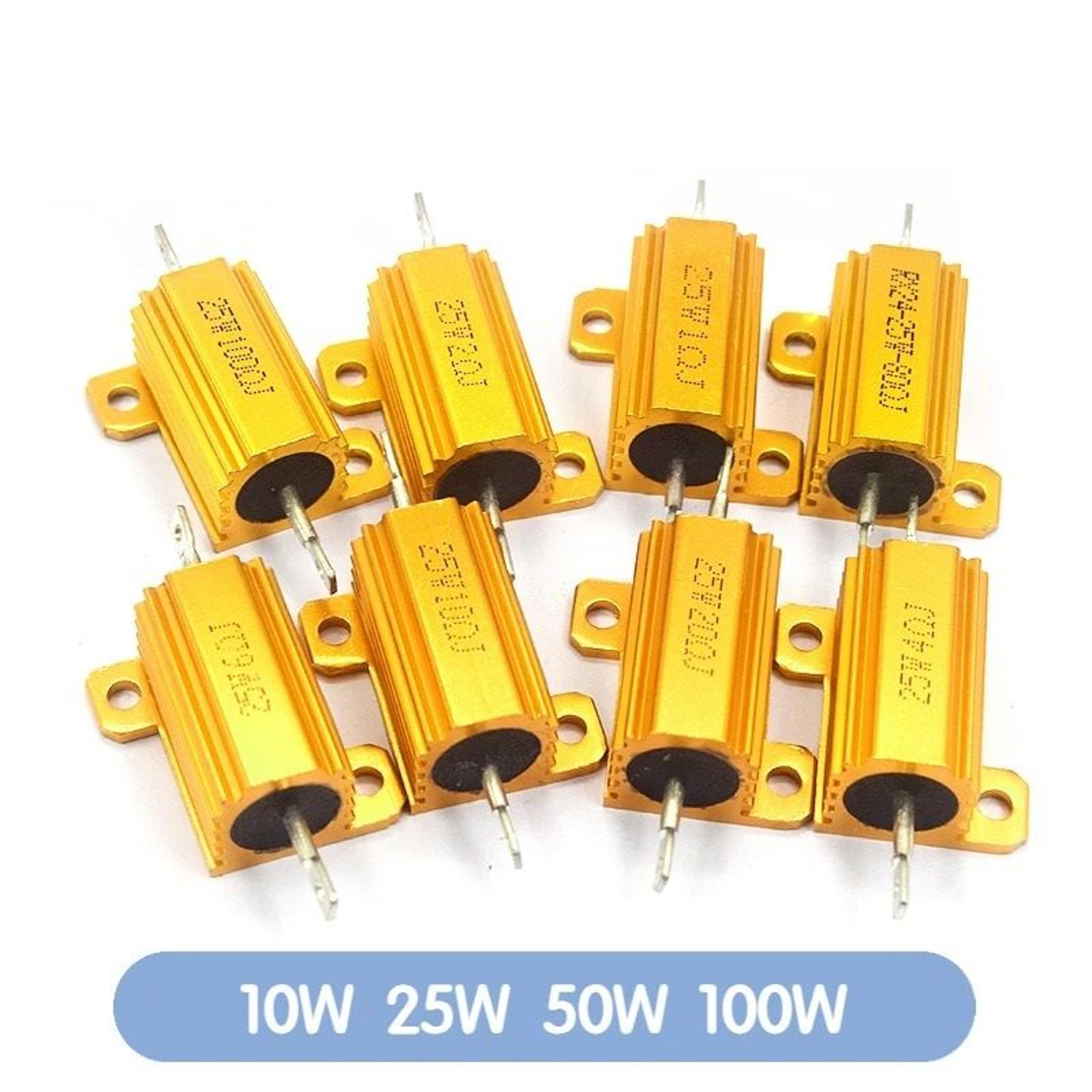 aluminum shell wirewound power load resistors