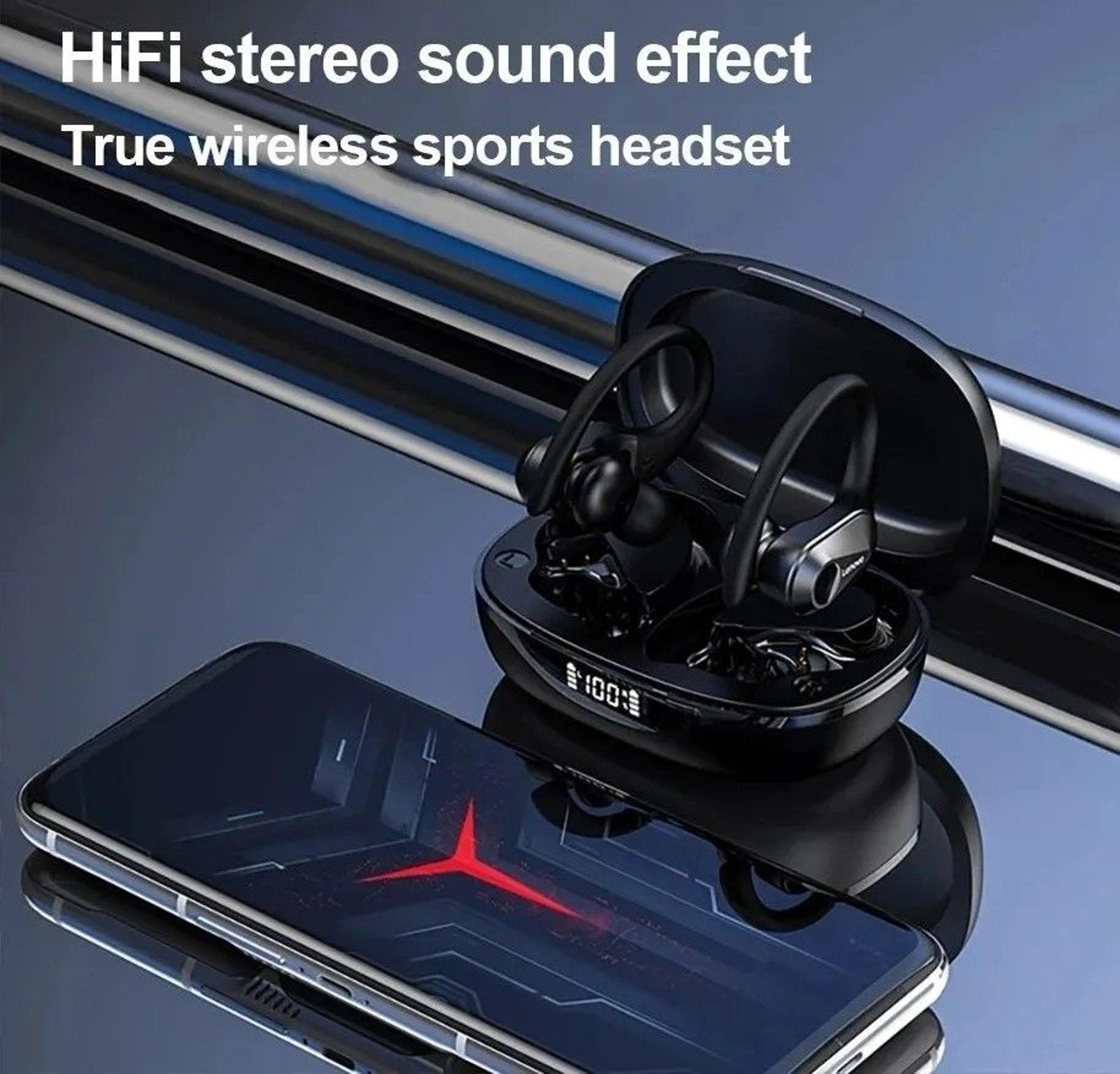 Wireless Sports Earphones With LED Display And Bluetooth 53 0