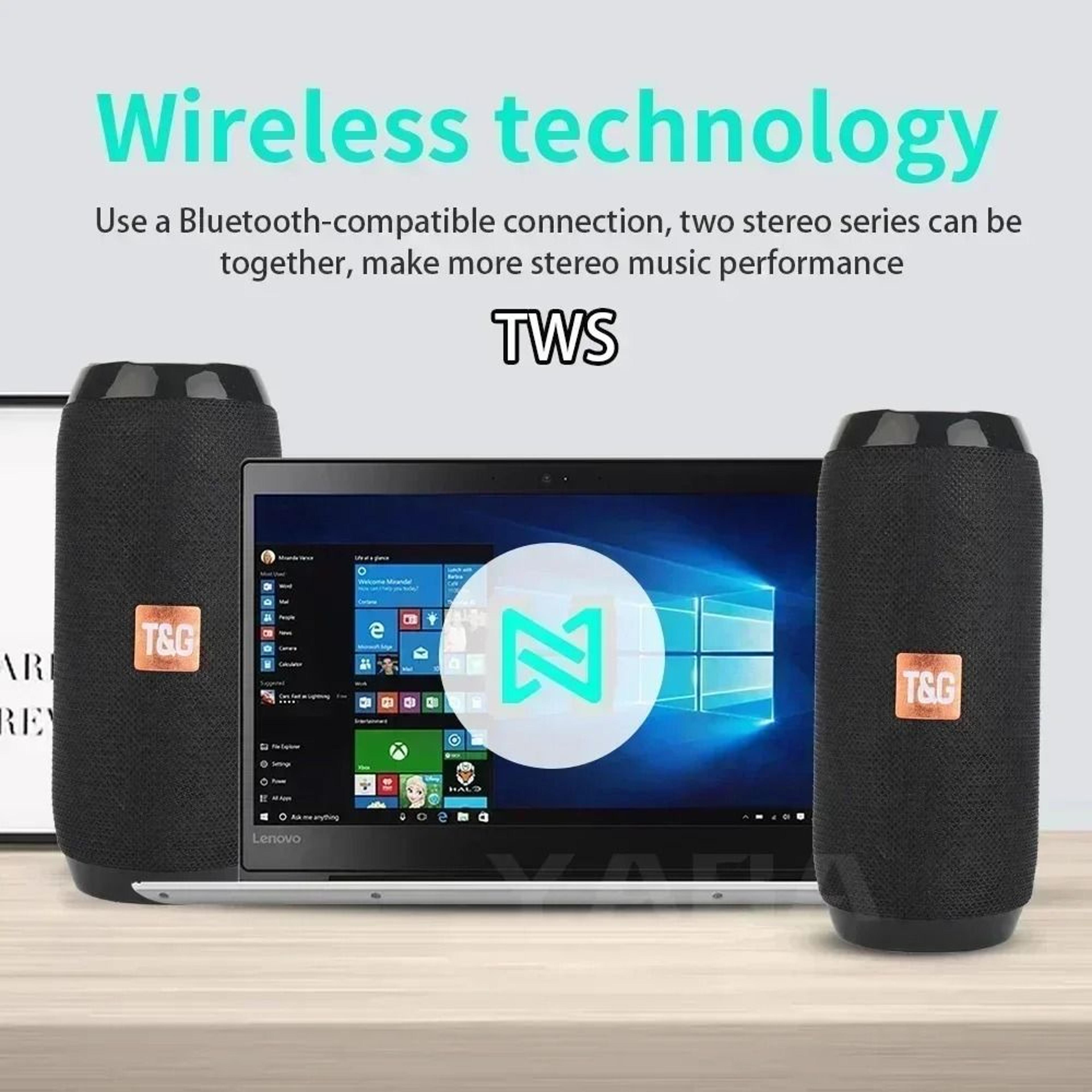 Portable Waterproof Bluetooth Speaker With FM And TF Card 3