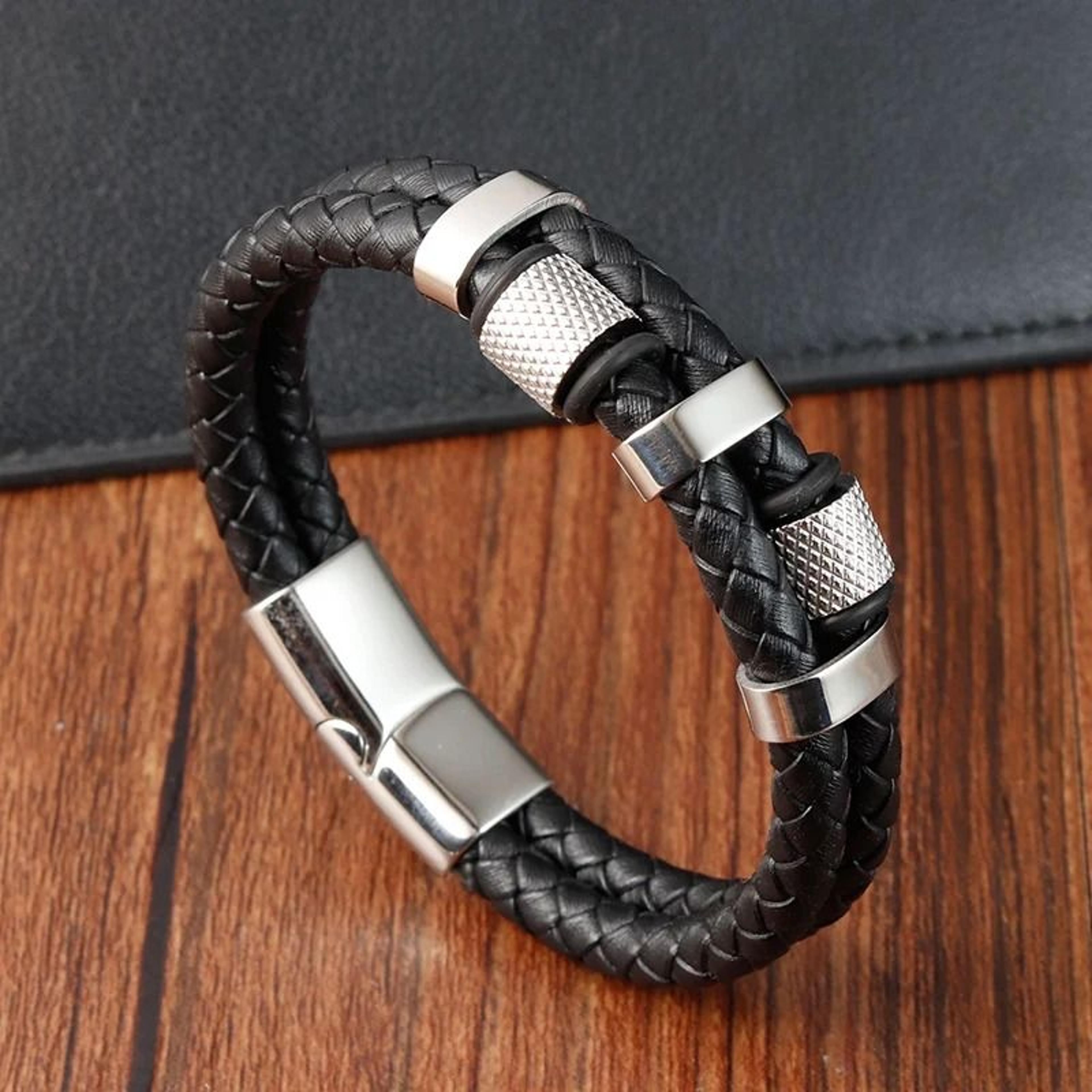 Braided Rope Bracelet With Magnetic Clasp 2