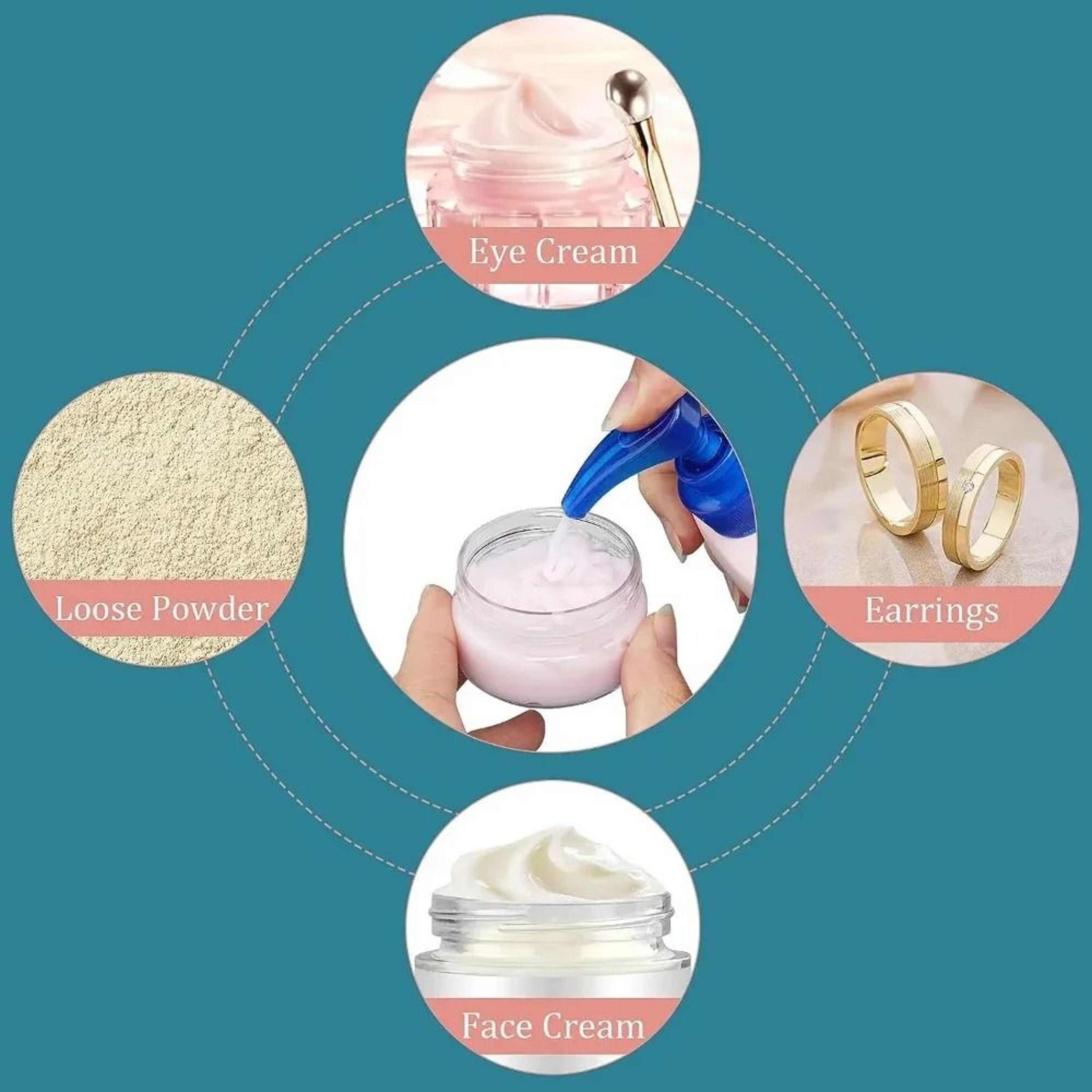 Travel Cosmetic Jar Set For Creams And Lotions 5
