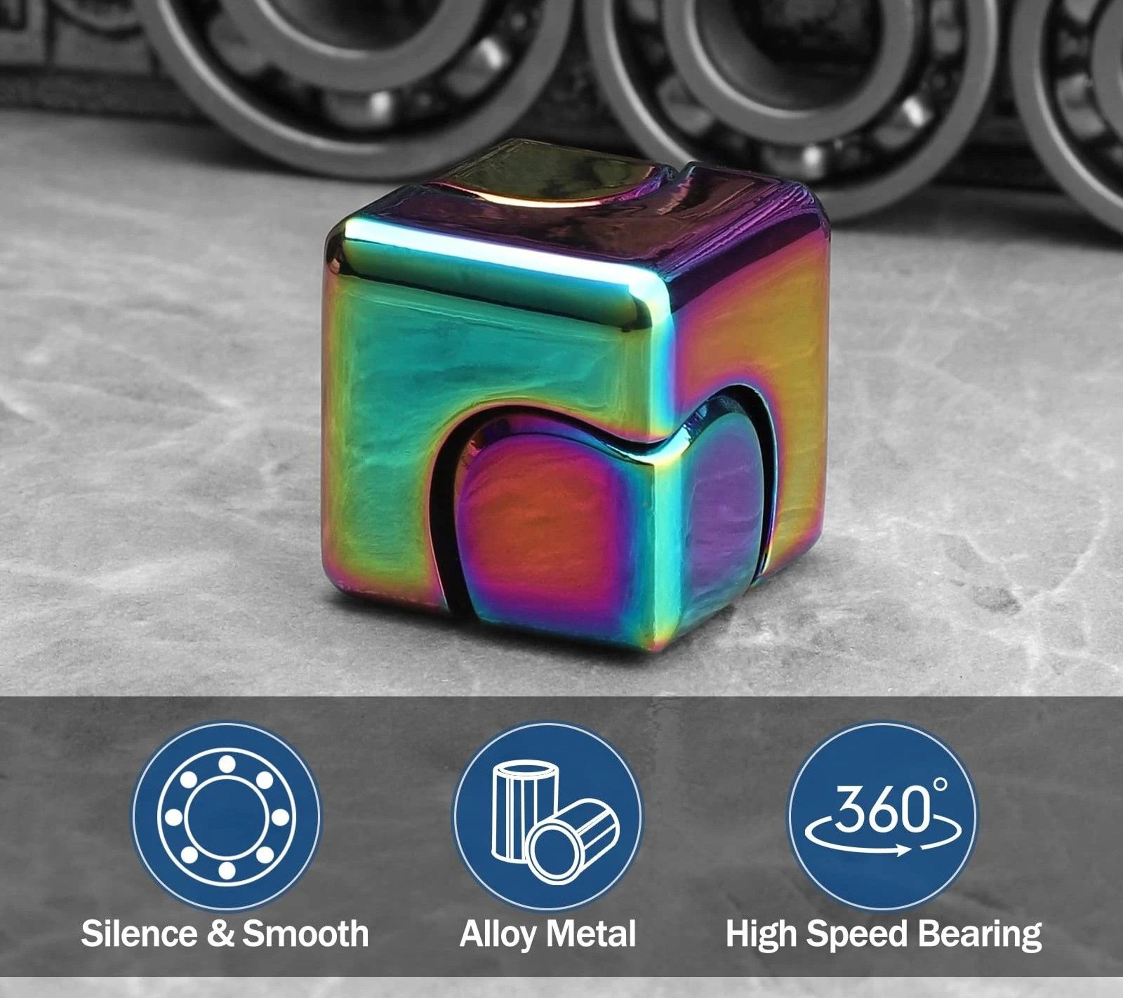 Metal Cube Fidget Spinner 4