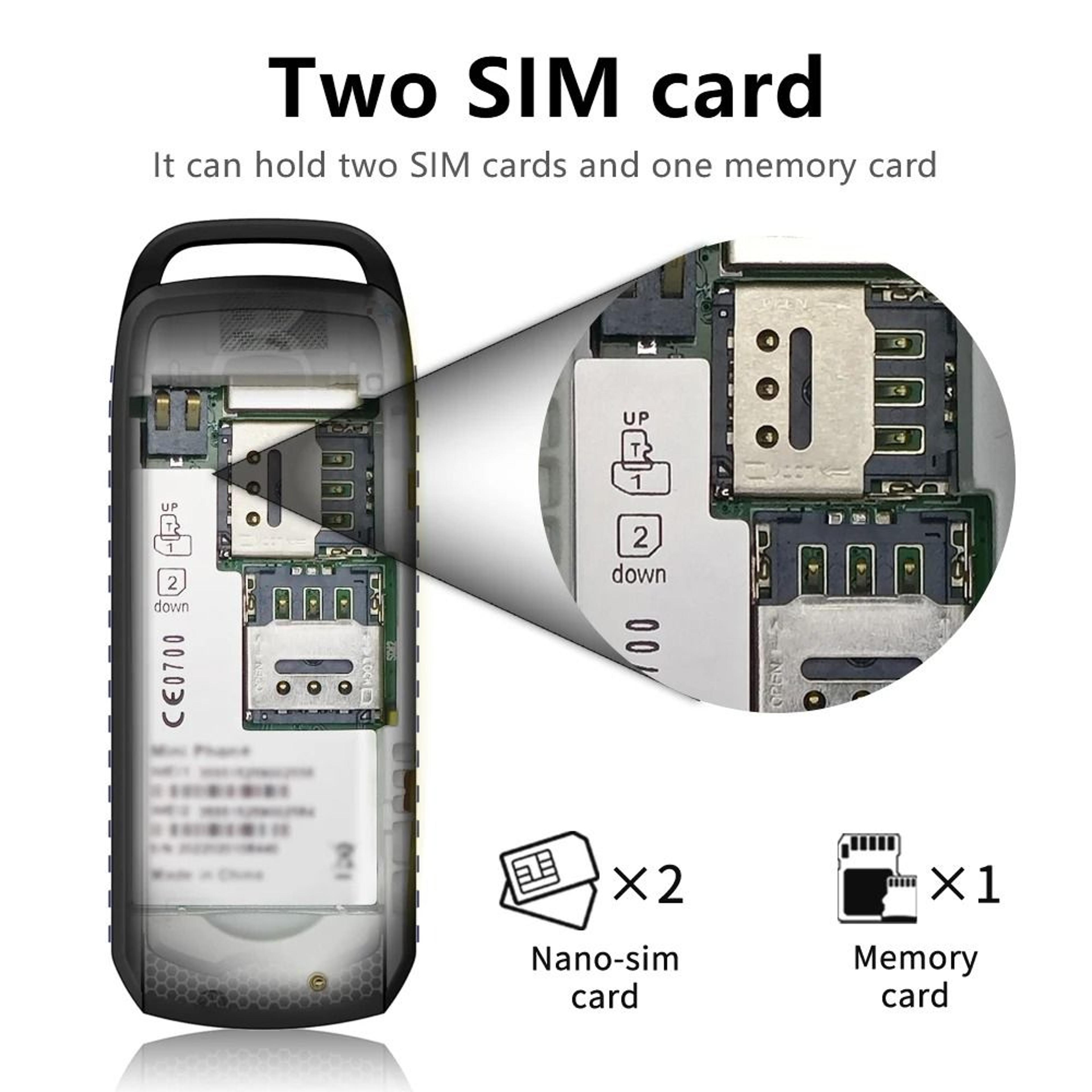 Compact Mini DualSIM Phone With Bluetooth  Call Features 2