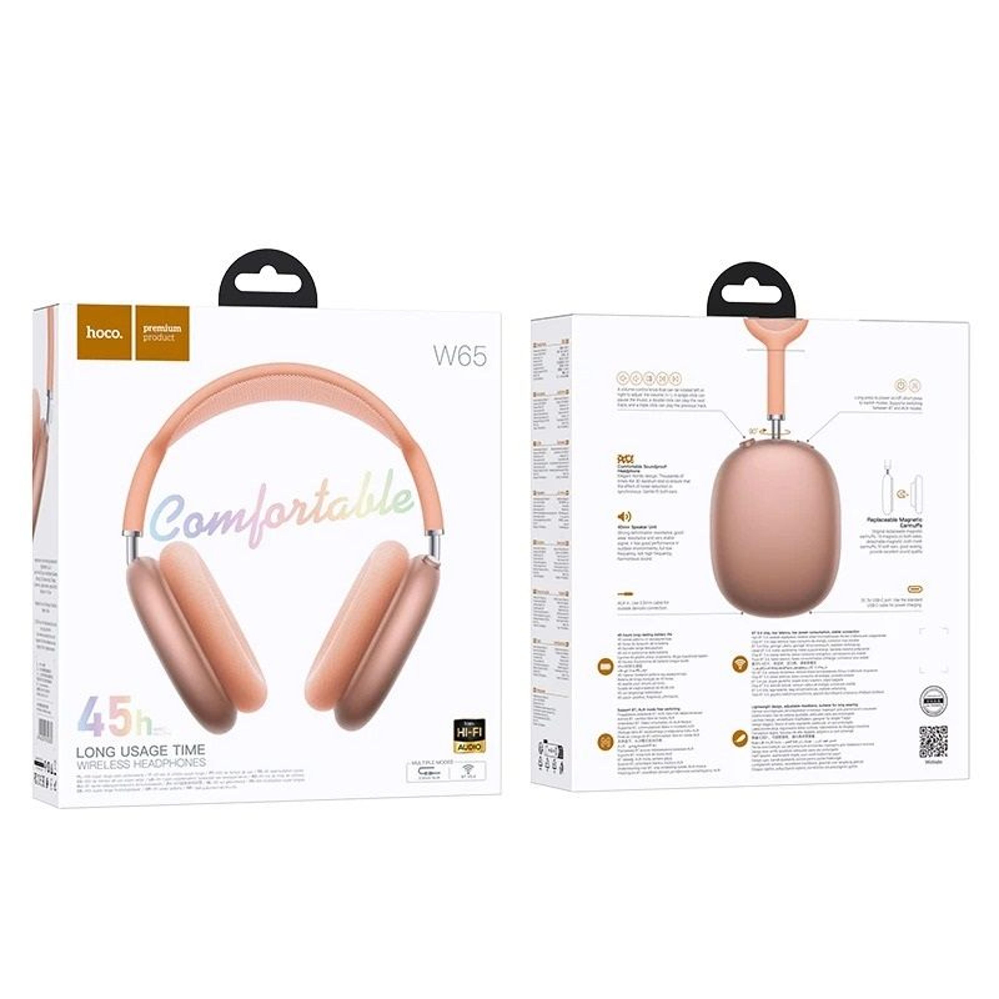 Wireless OverEar Bluetooth Headphones With Mic 9