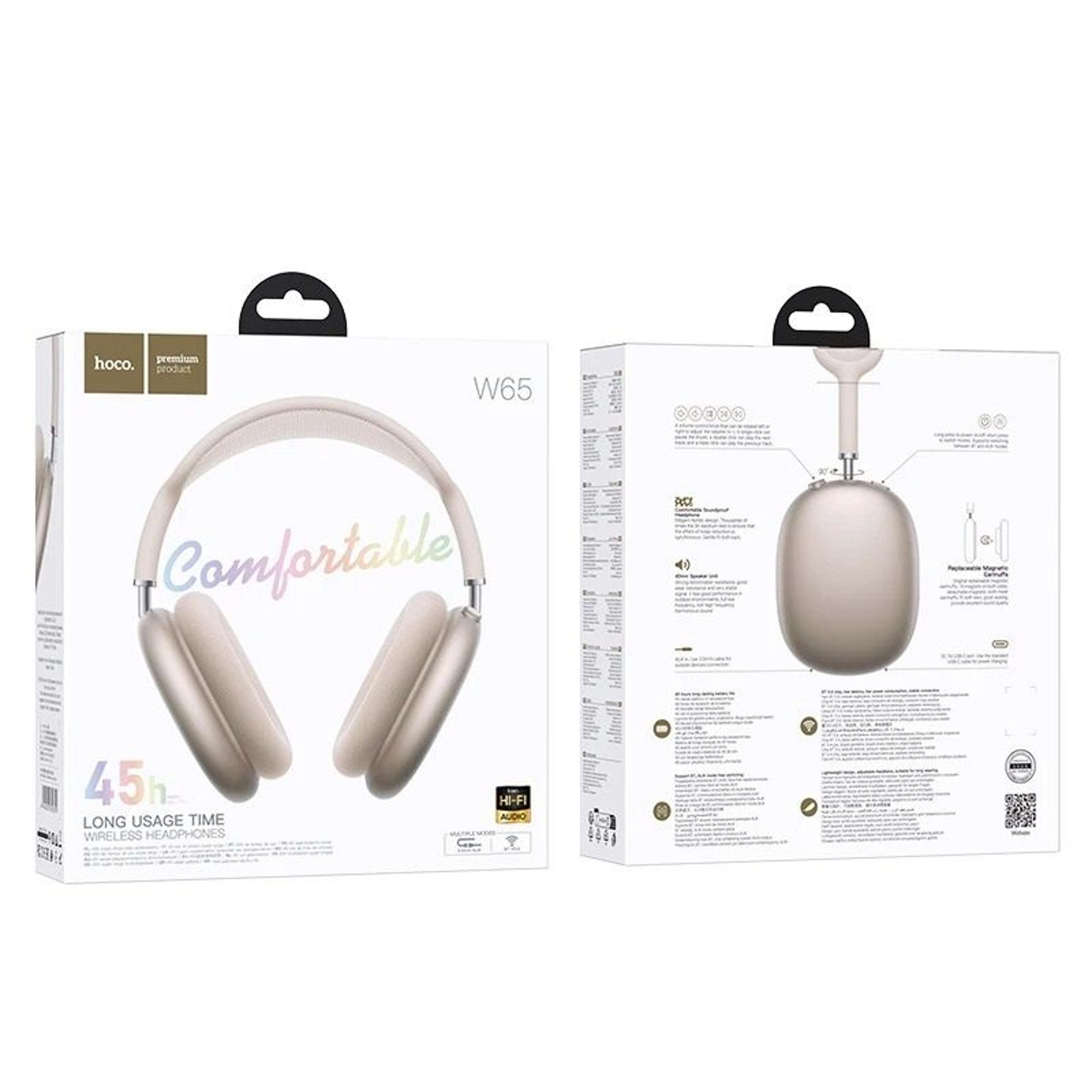 Wireless OverEar Bluetooth Headphones With Mic 11