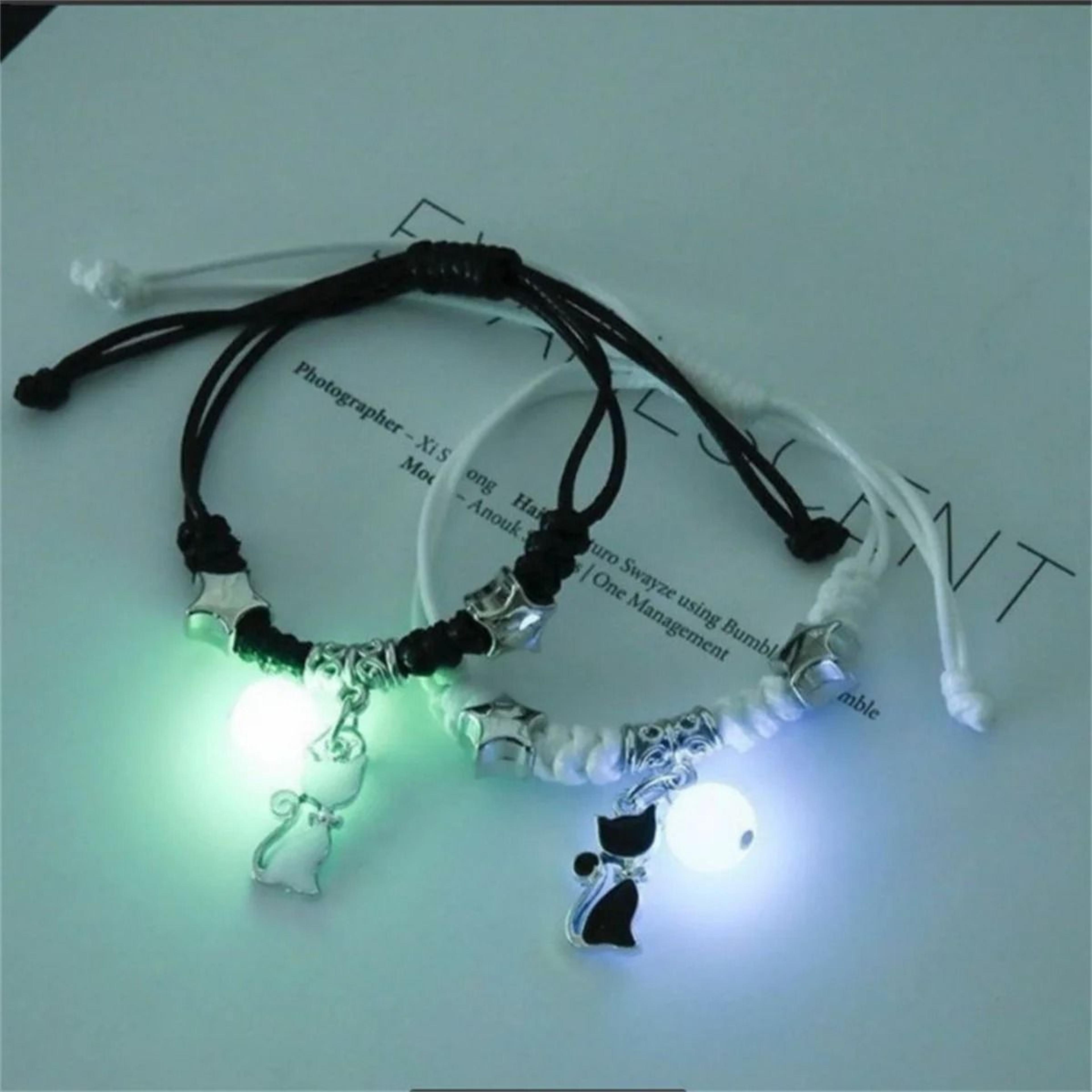 Luminous Charm Bead Couple Bracelet 11