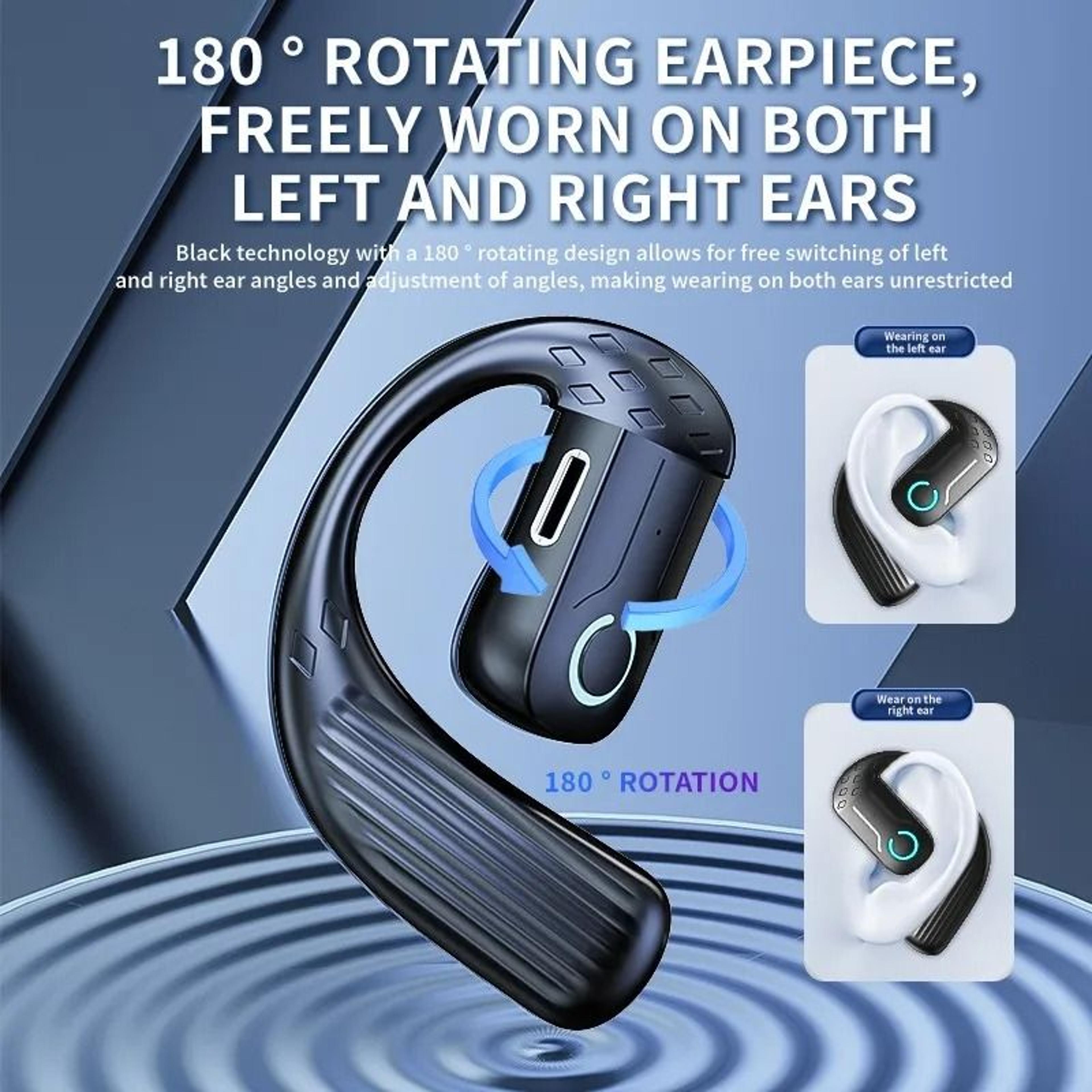 Open Wireless Earphone Bluetooth 54 With Rotation And Mic 1