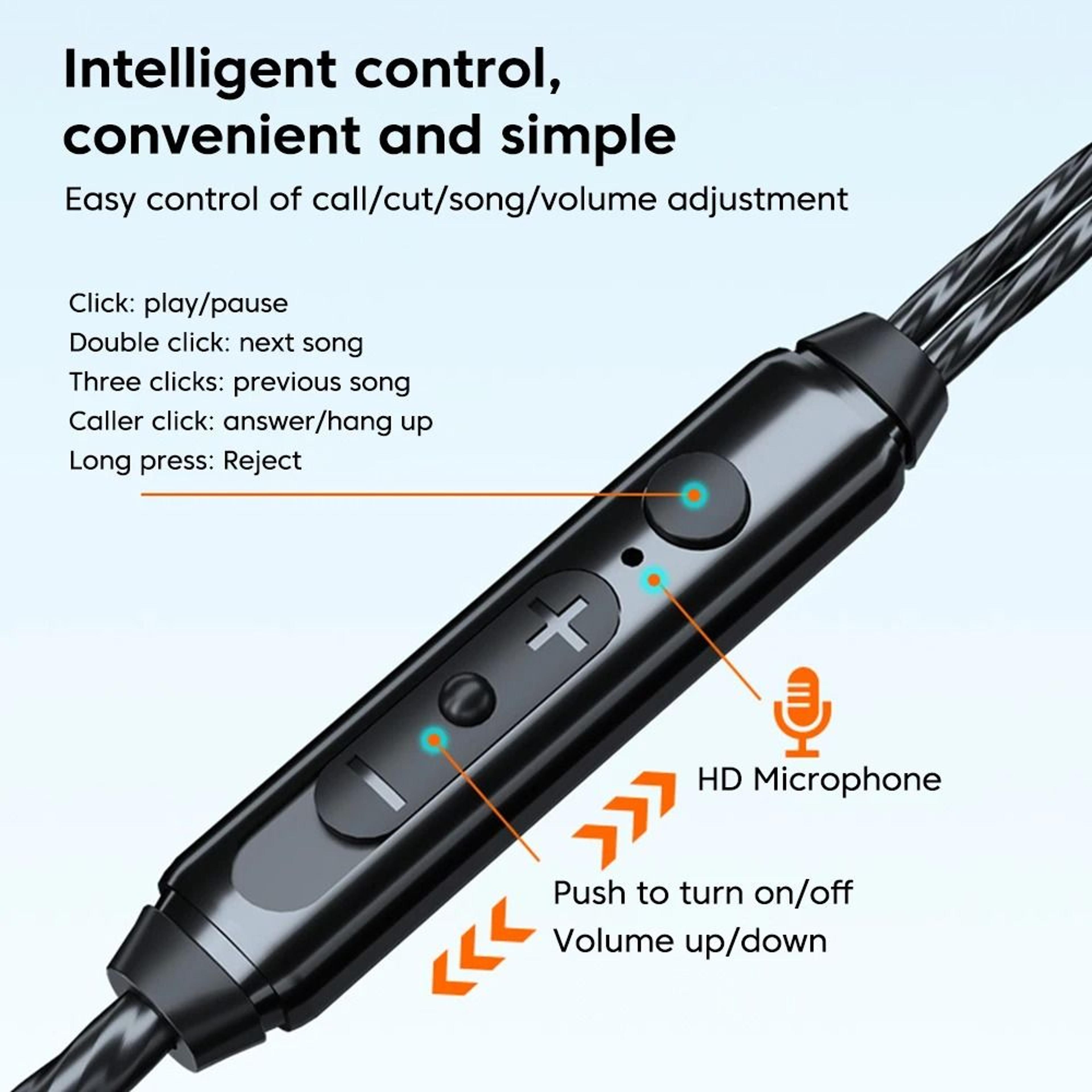 Wired In Ear Headphones With HiFi Sound And Deep Bass 4