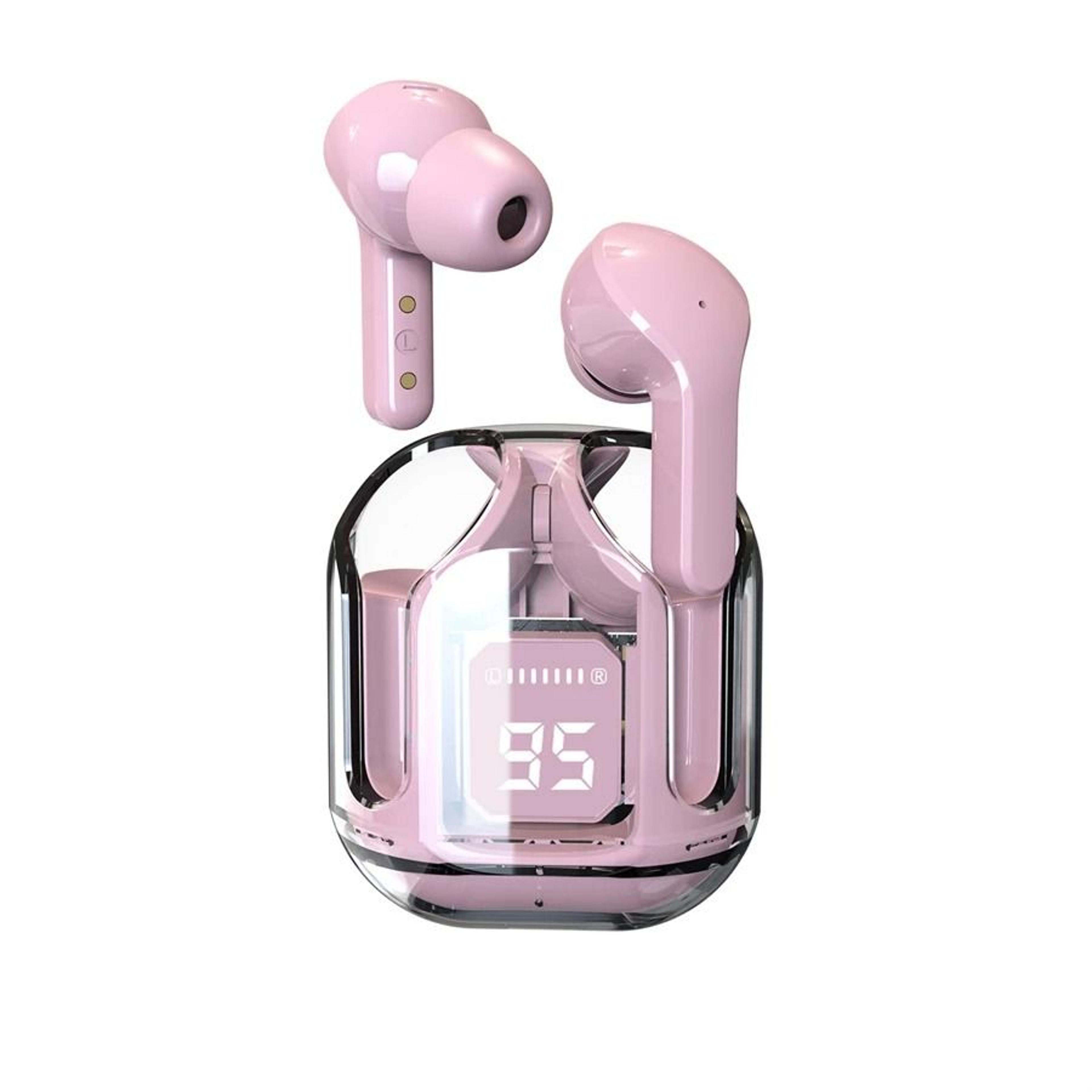 Transparent Bluetooth Earbuds With LED Power Display 6