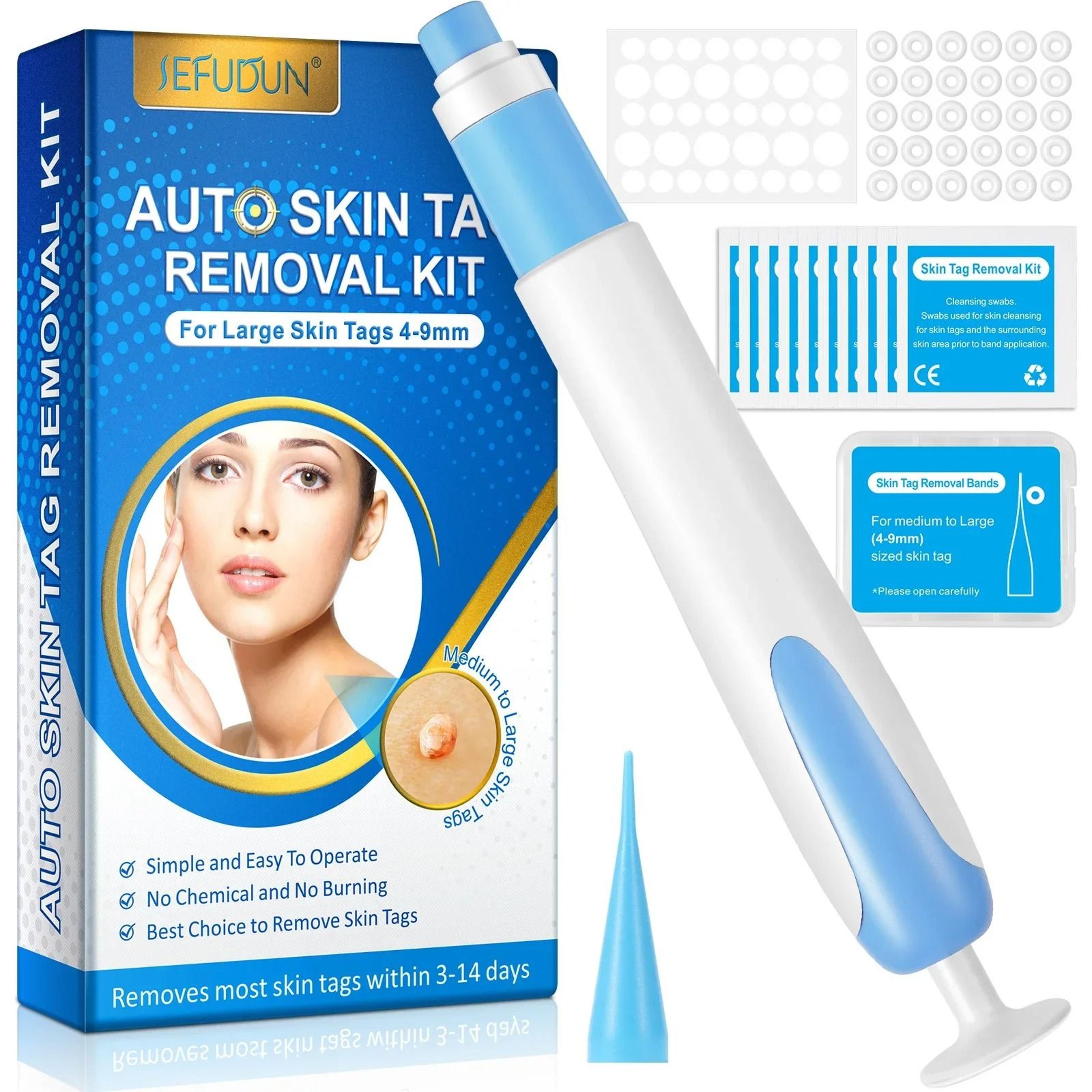 2 In 1 Painless Skin Tag And Mole Removal Kit For Clearer Skin 0