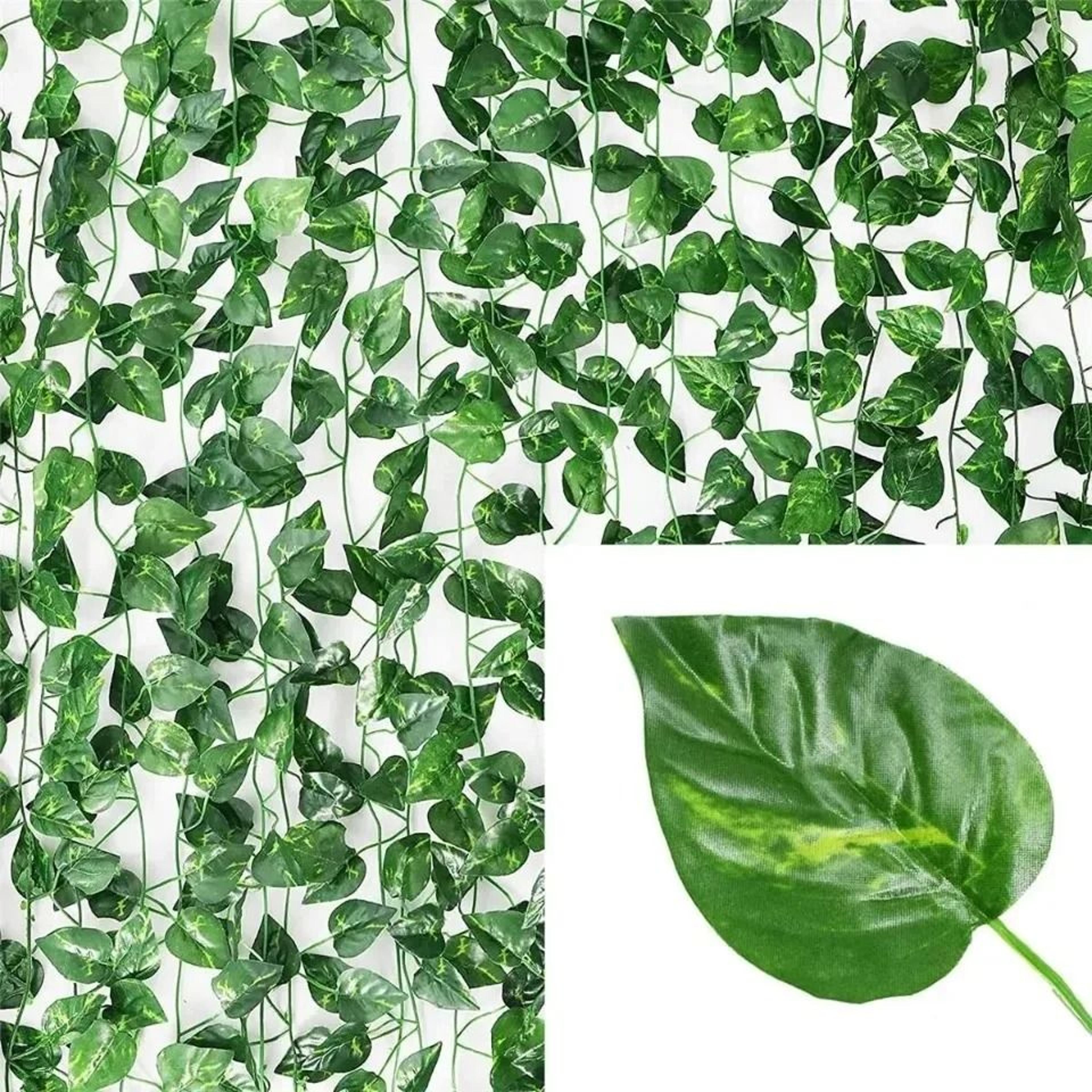 Artificial Green Ivy Leaf Garland For Home And Garden Decoration 7