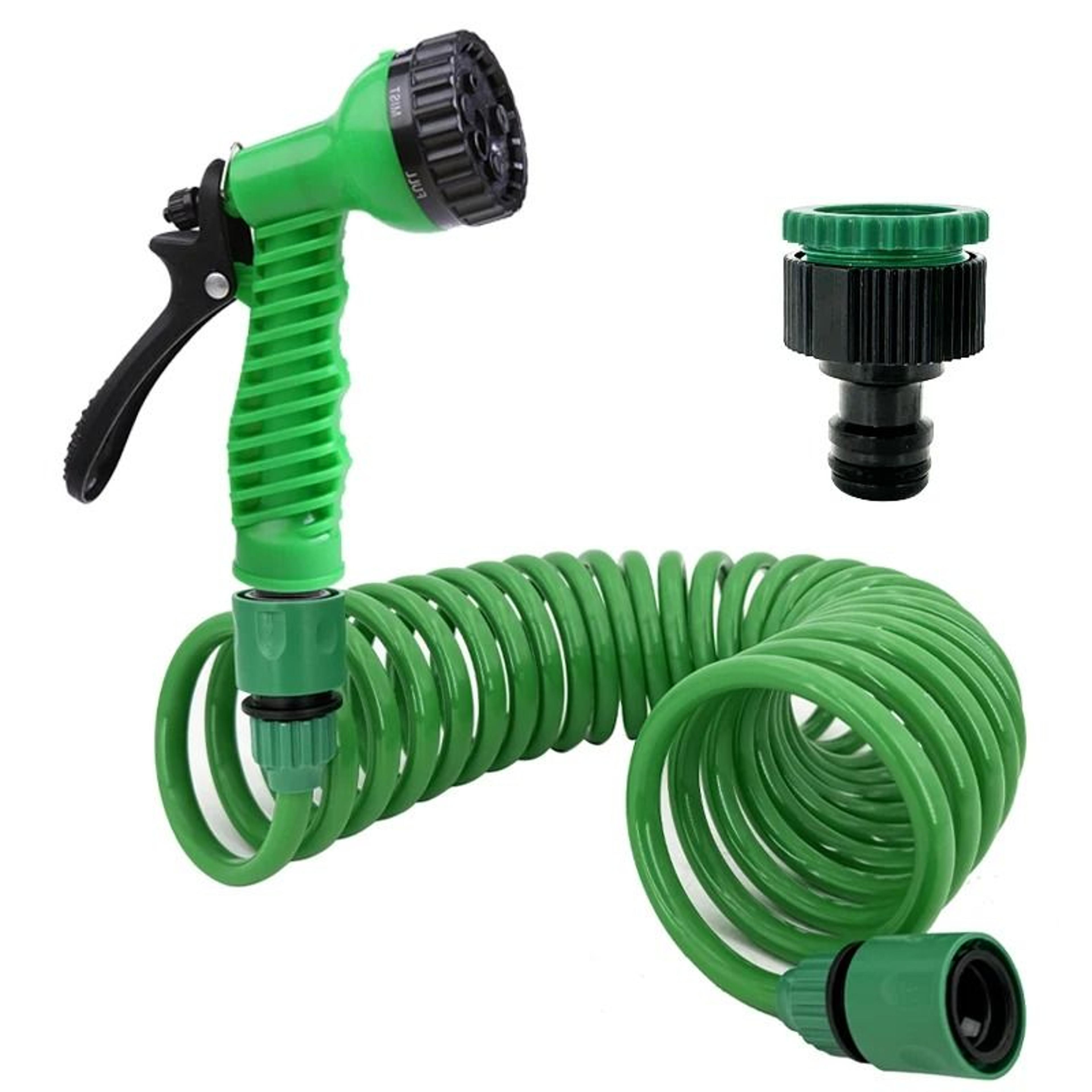 7Function Expandable Garden Hose With Adjustable Nozzle For Lawn And Car Cleaning 6