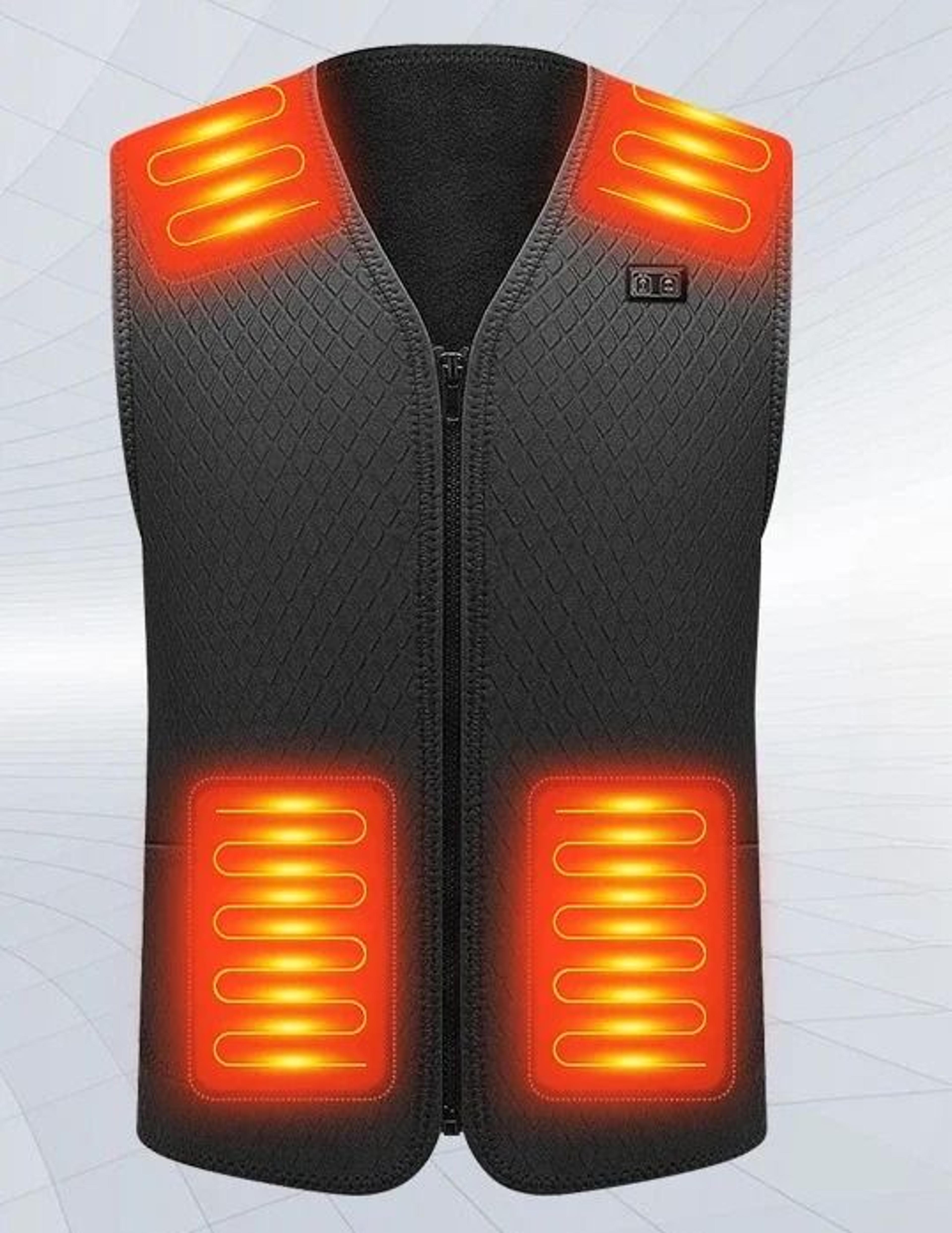 Smart USB Heated Jacket With 5 Or 9 Zone Heating System 14