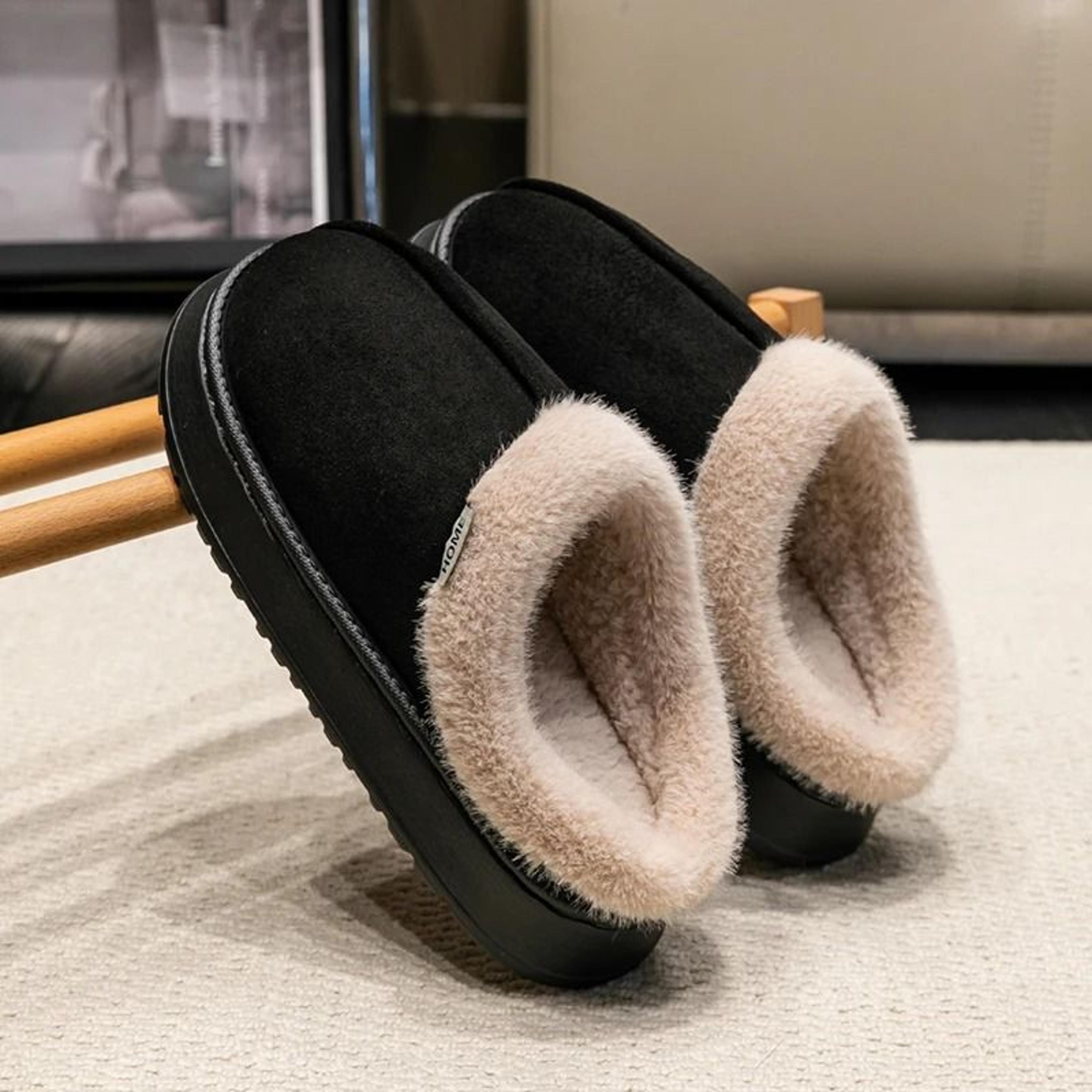 Warm Plush Indoor Slippers With Thick Sole For Men And Women 7