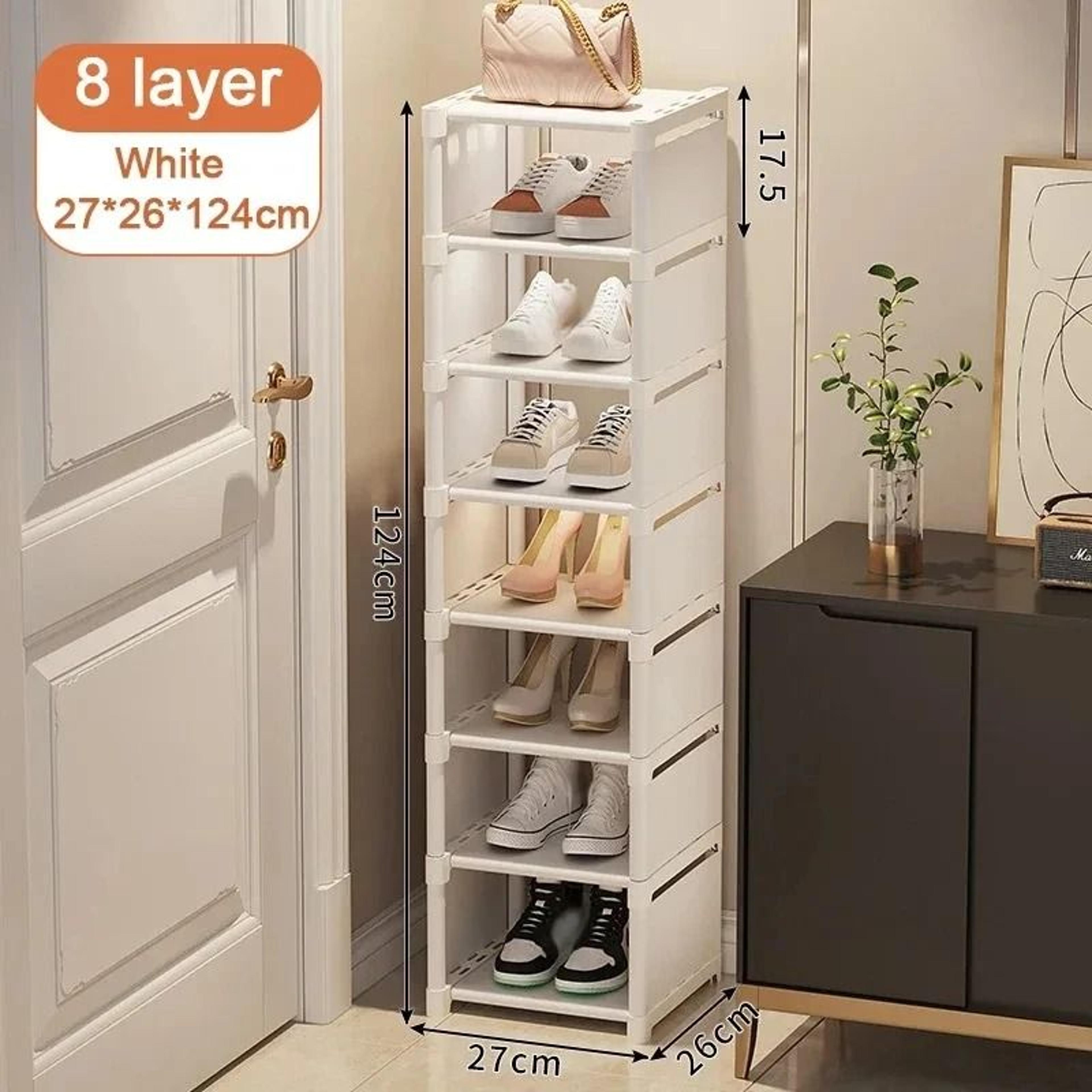 Adjustable Multi Layer Shoe Organizer Rack For Space Saving Storage 8