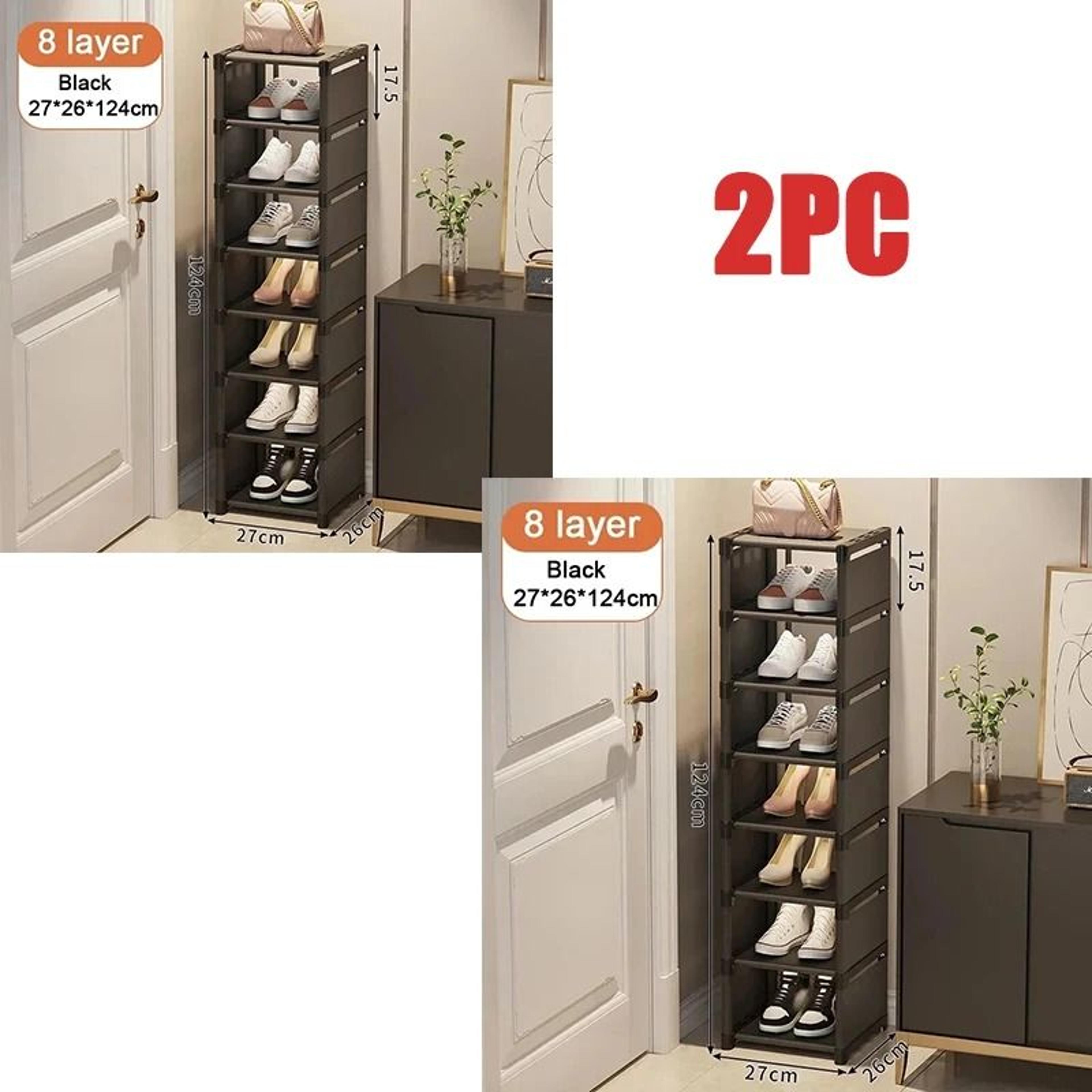 Adjustable Multi Layer Shoe Organizer Rack For Space Saving Storage 10