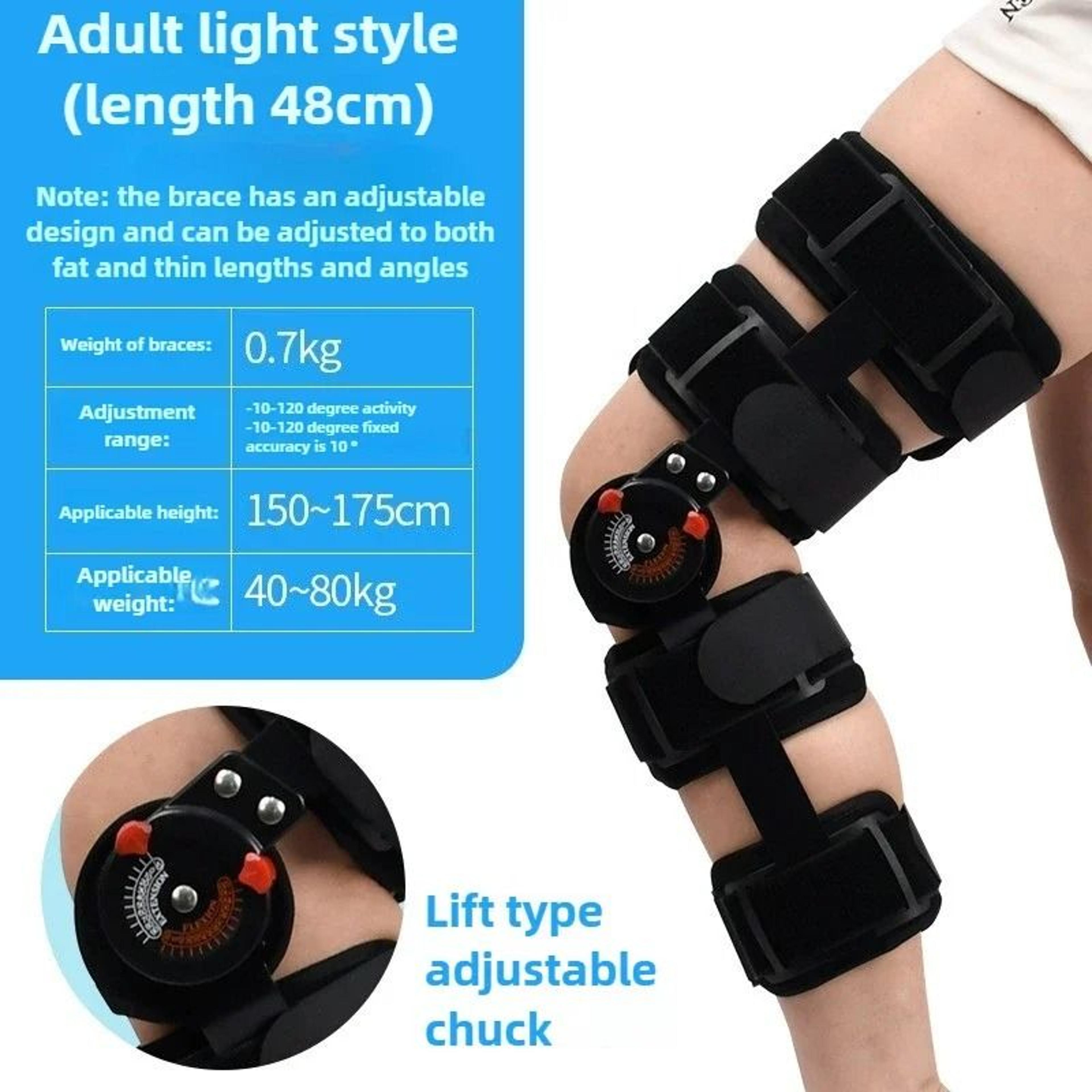 Adjustable Hinged Knee Brace Support For Recovery And Rehabilitation 8