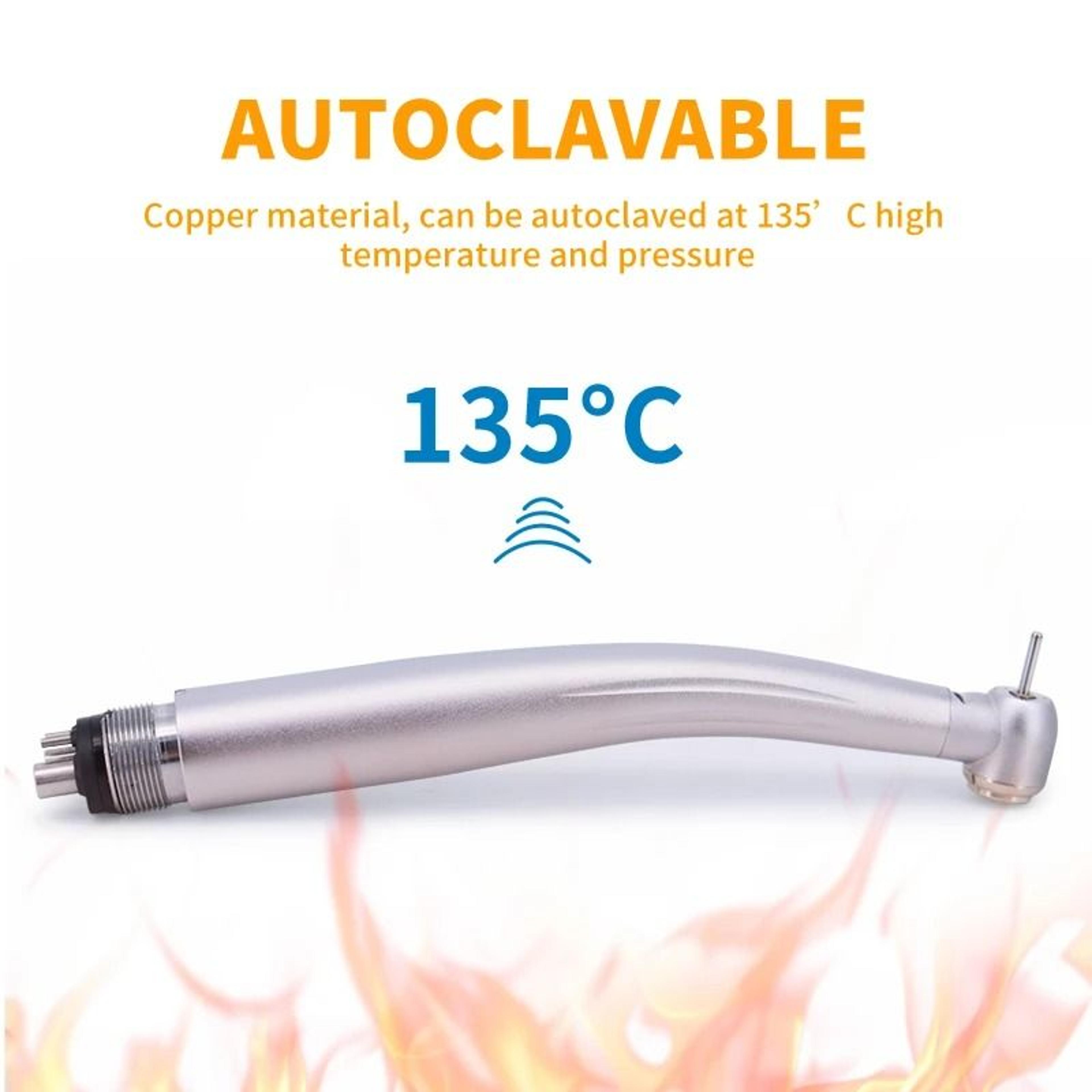 LED Dental High Speed Handpiece With Push Button And Water Spray 1