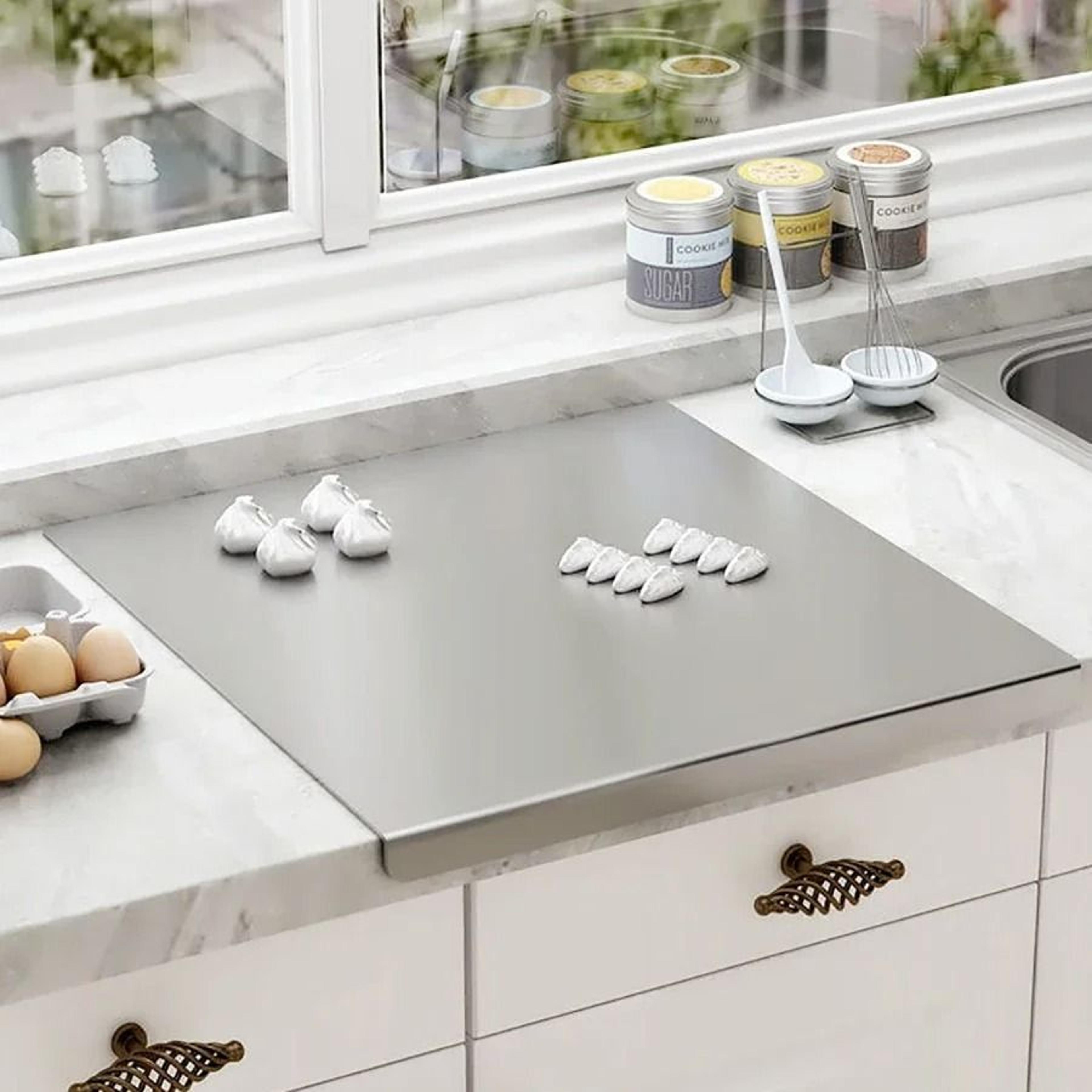 stainless steel folding chopping board for kitchen use