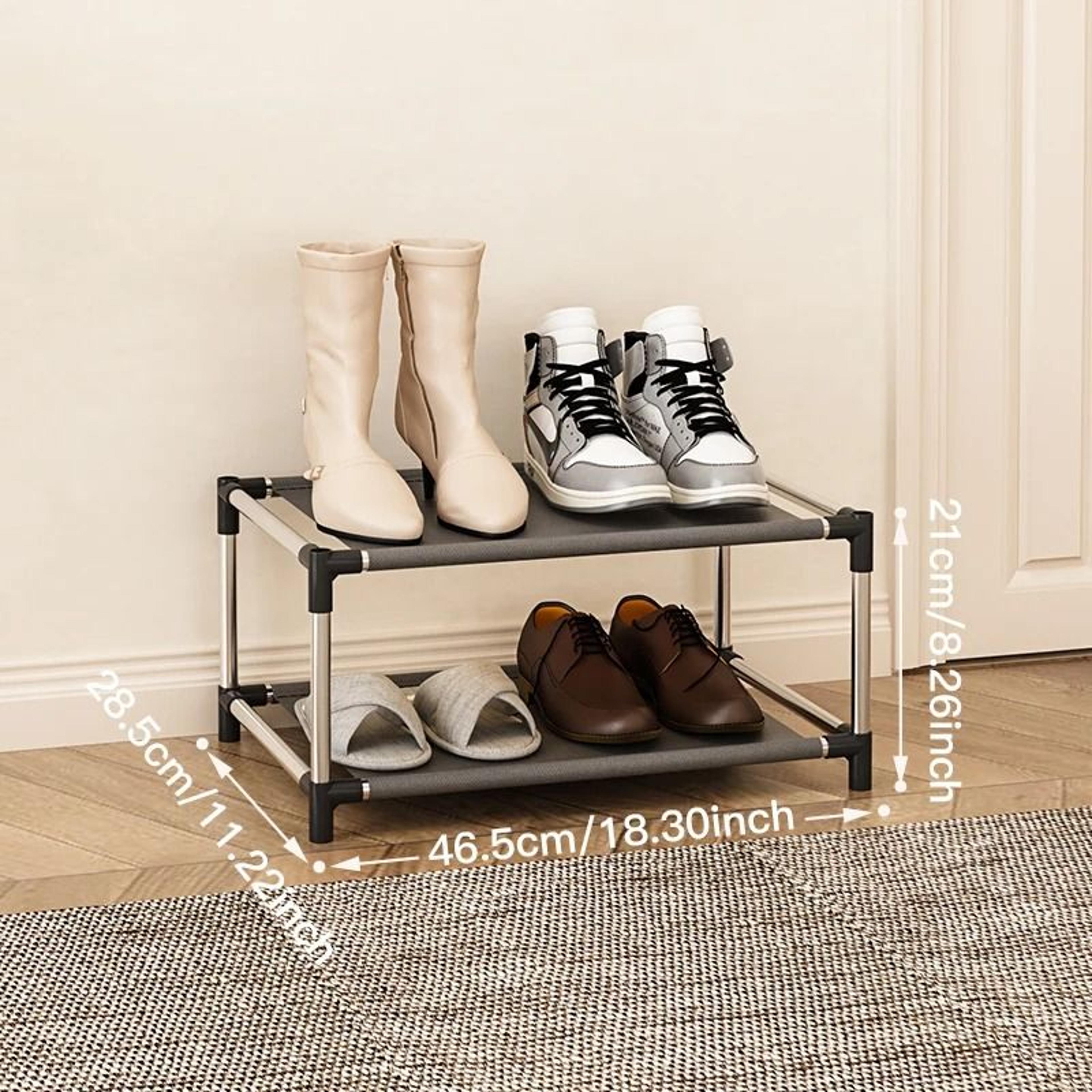 Stylish Metal Shoe Rack Organizer For Home Storage 6