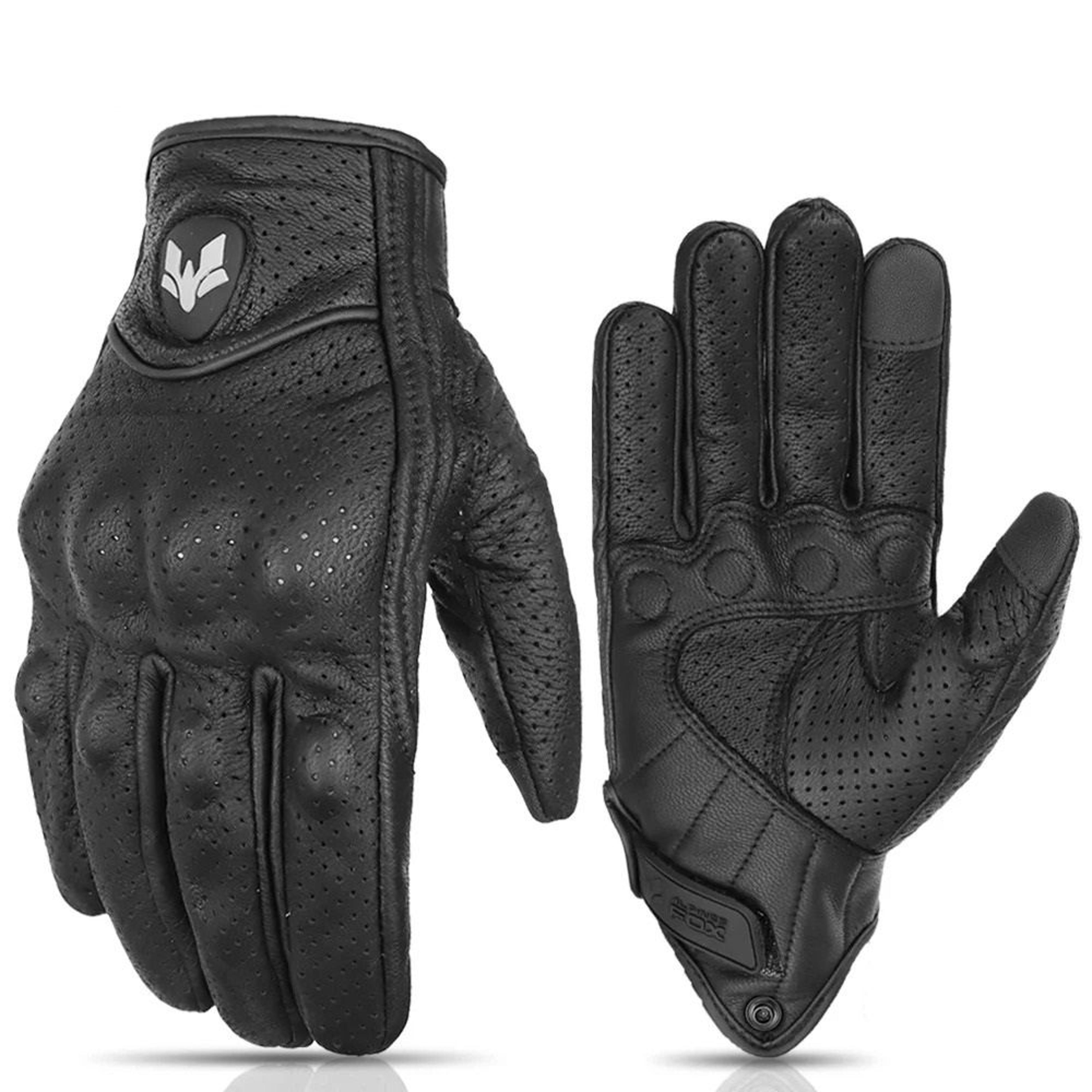 Vintage Leather Motorcycle Gloves For Men 6