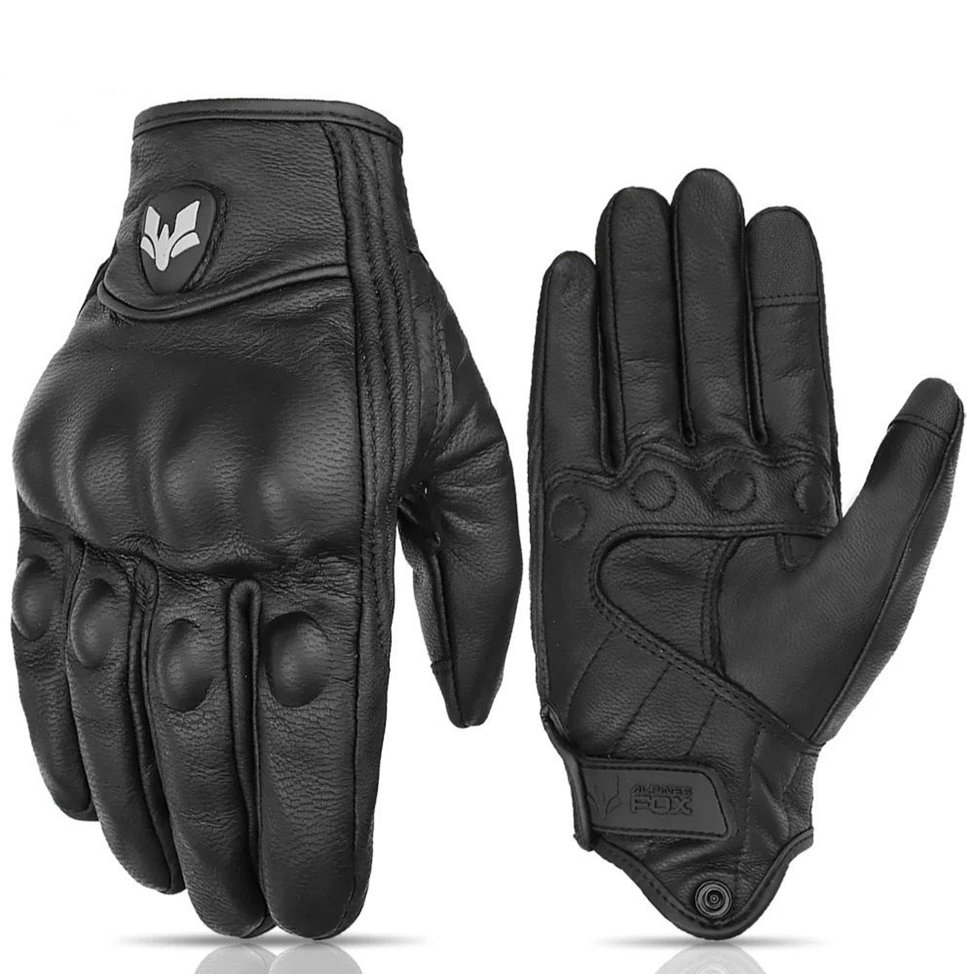 Vintage Leather Motorcycle Gloves For Men 7
