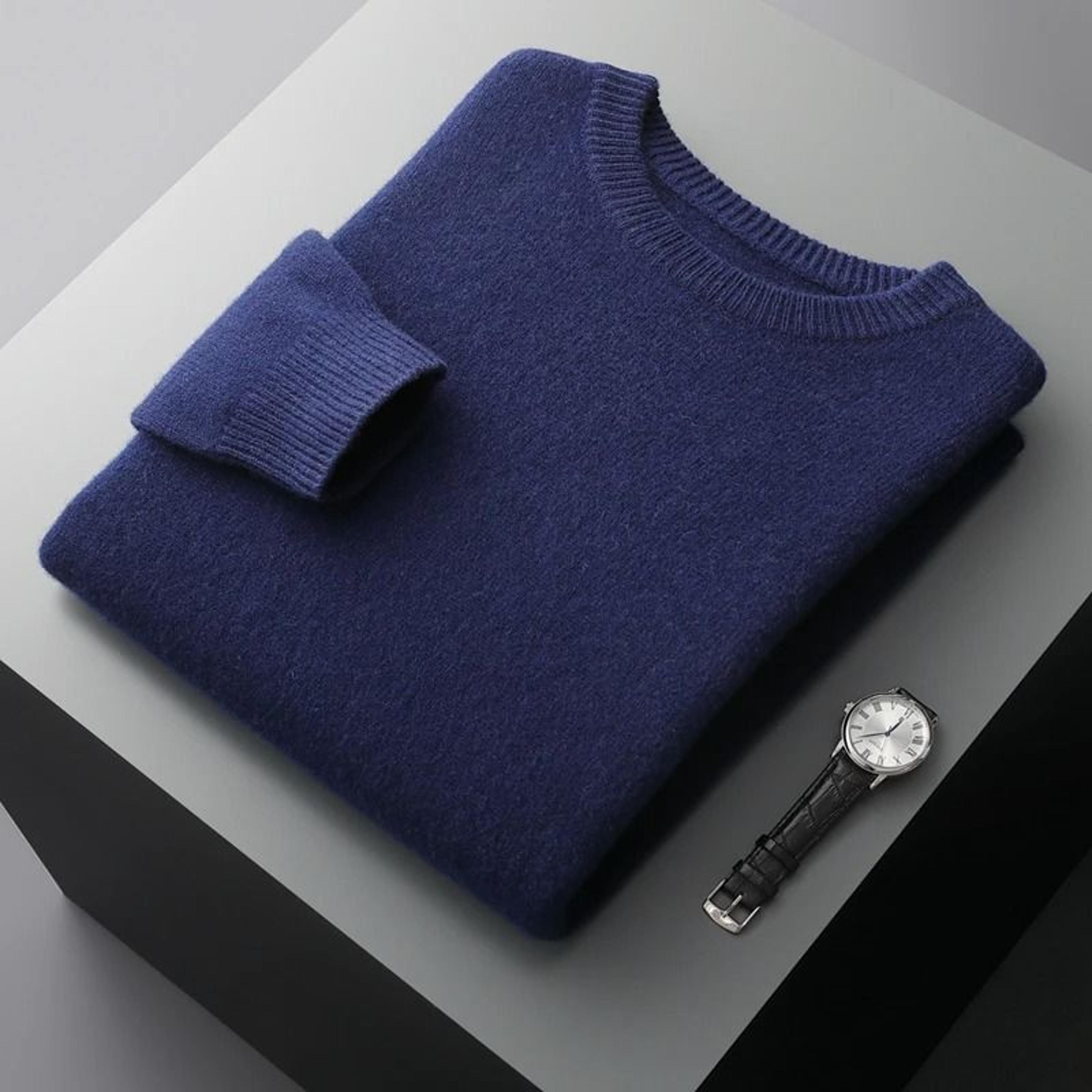 Mens Classic Wool Sweater For Autumn And Winter 4