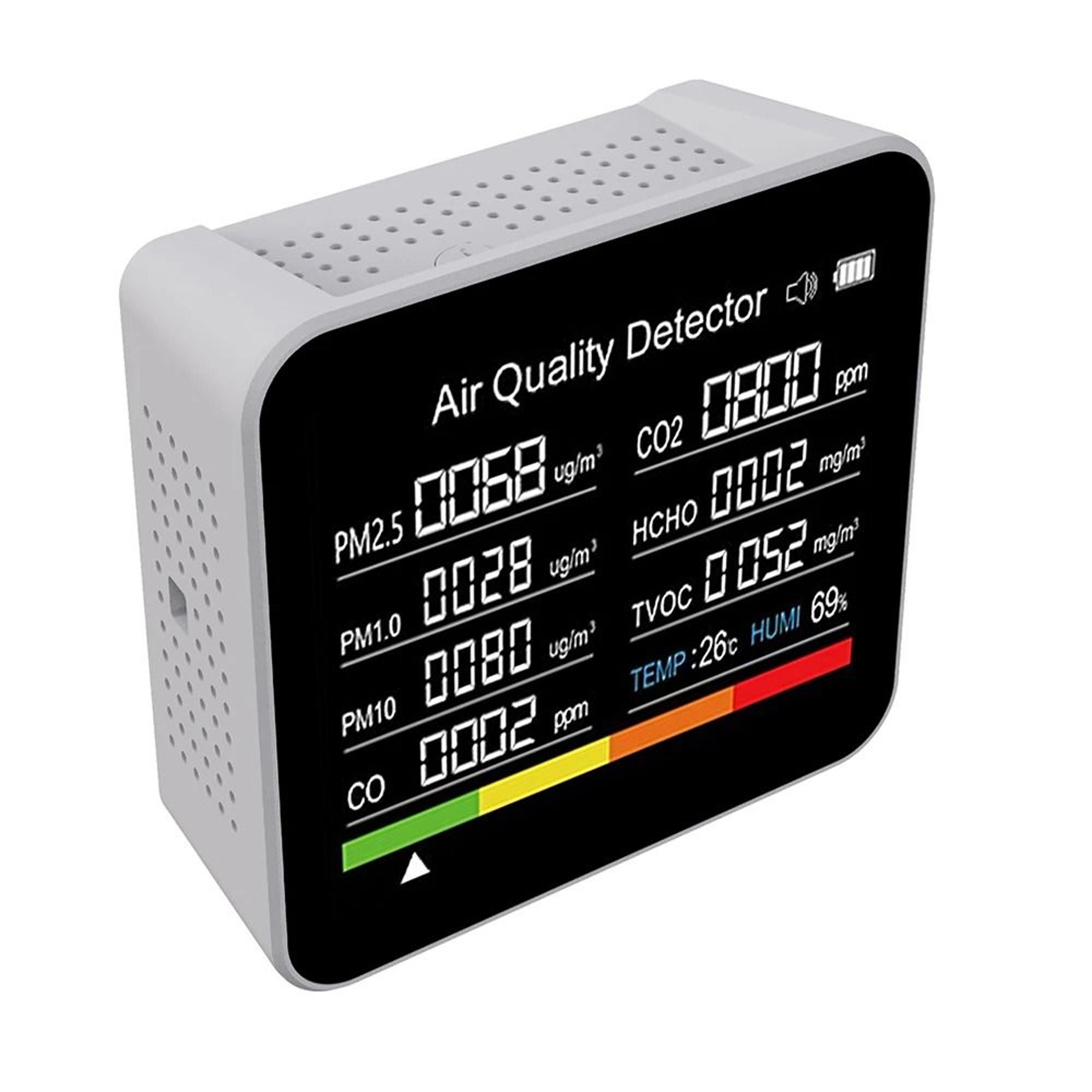 9 In 1 Air Quality Monitor With CO2 And Particle Detection 5