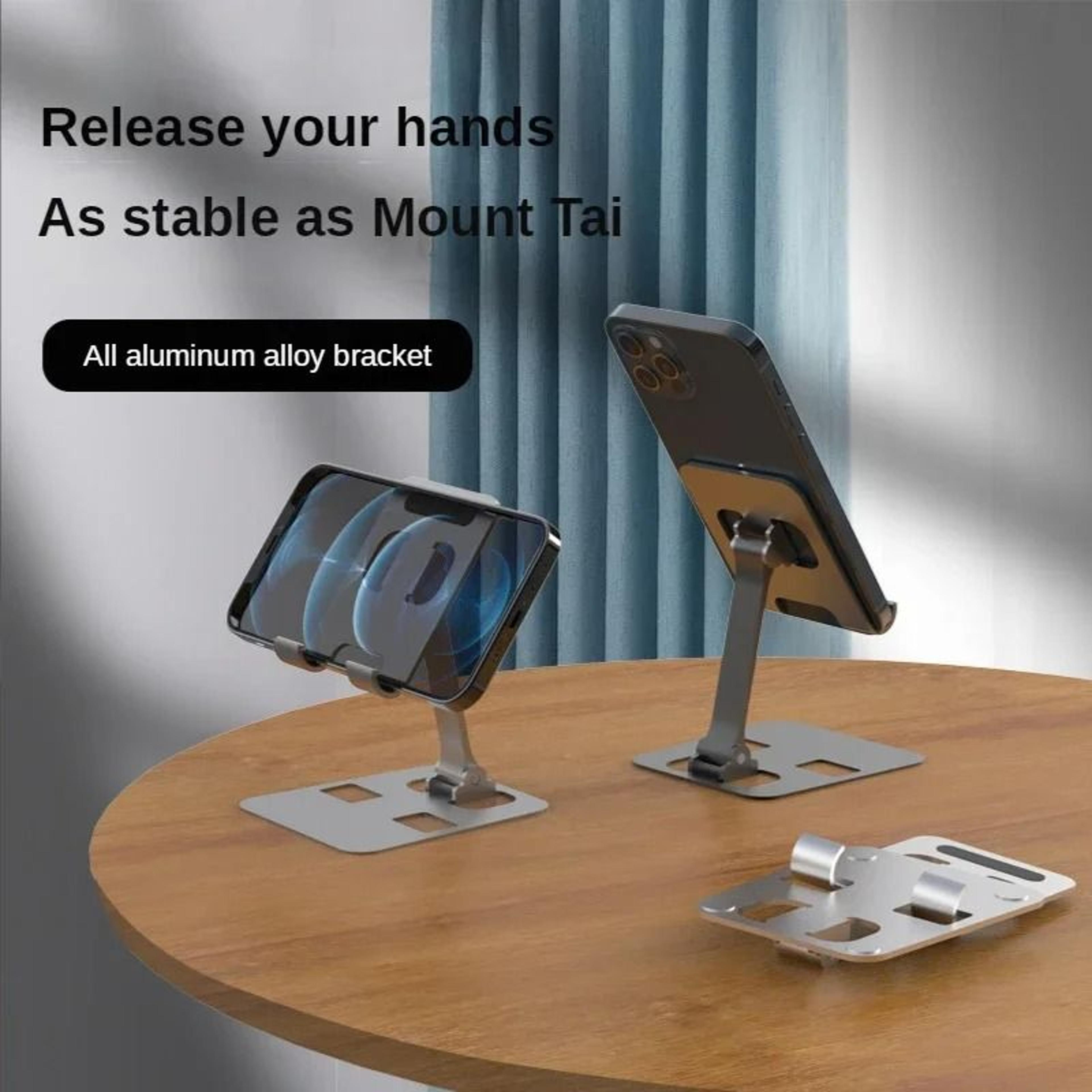 Adjustable Aluminum Alloy Foldable Phone And Tablet Stand 3