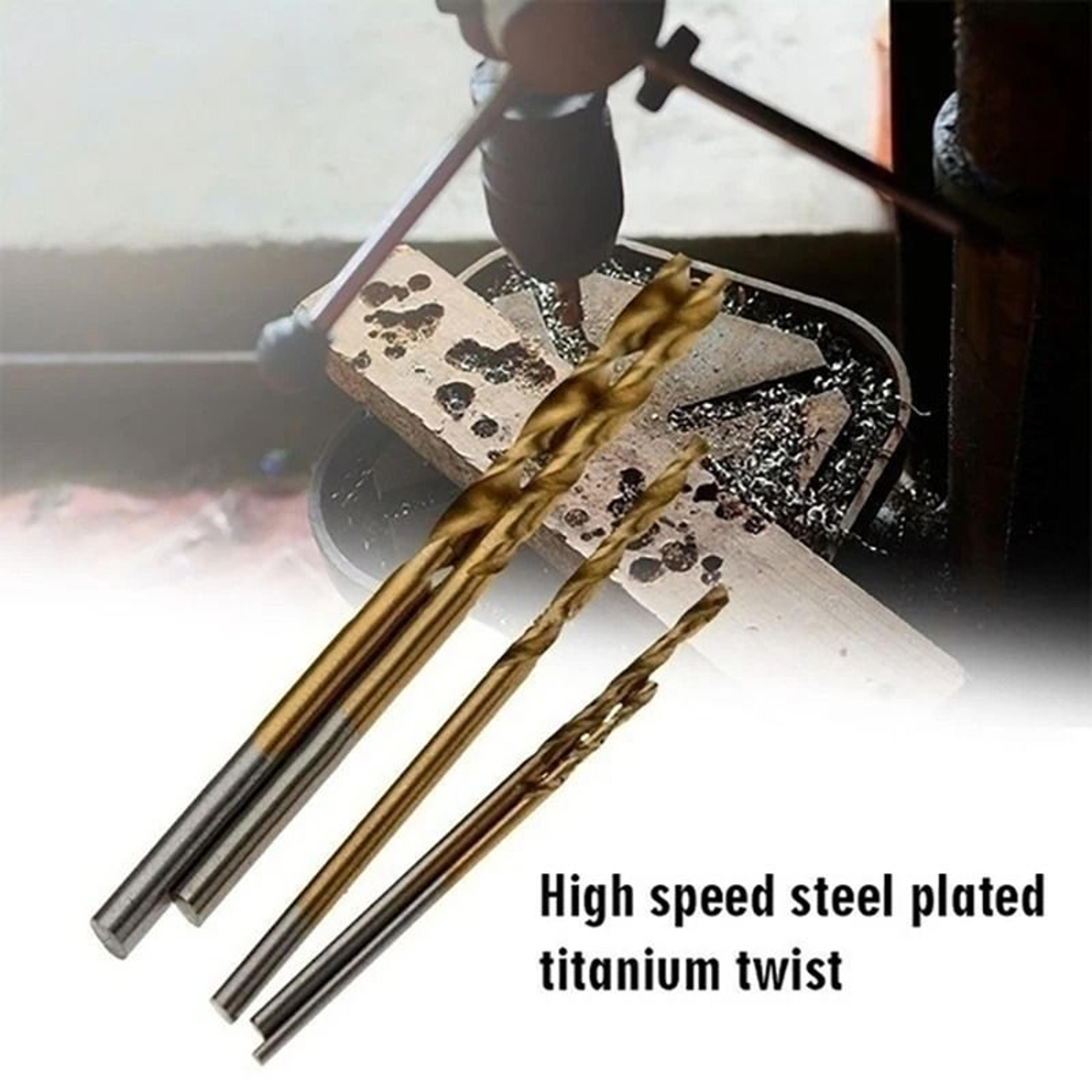 High Speed Steel Titanium Coated Drill Bit Set 1