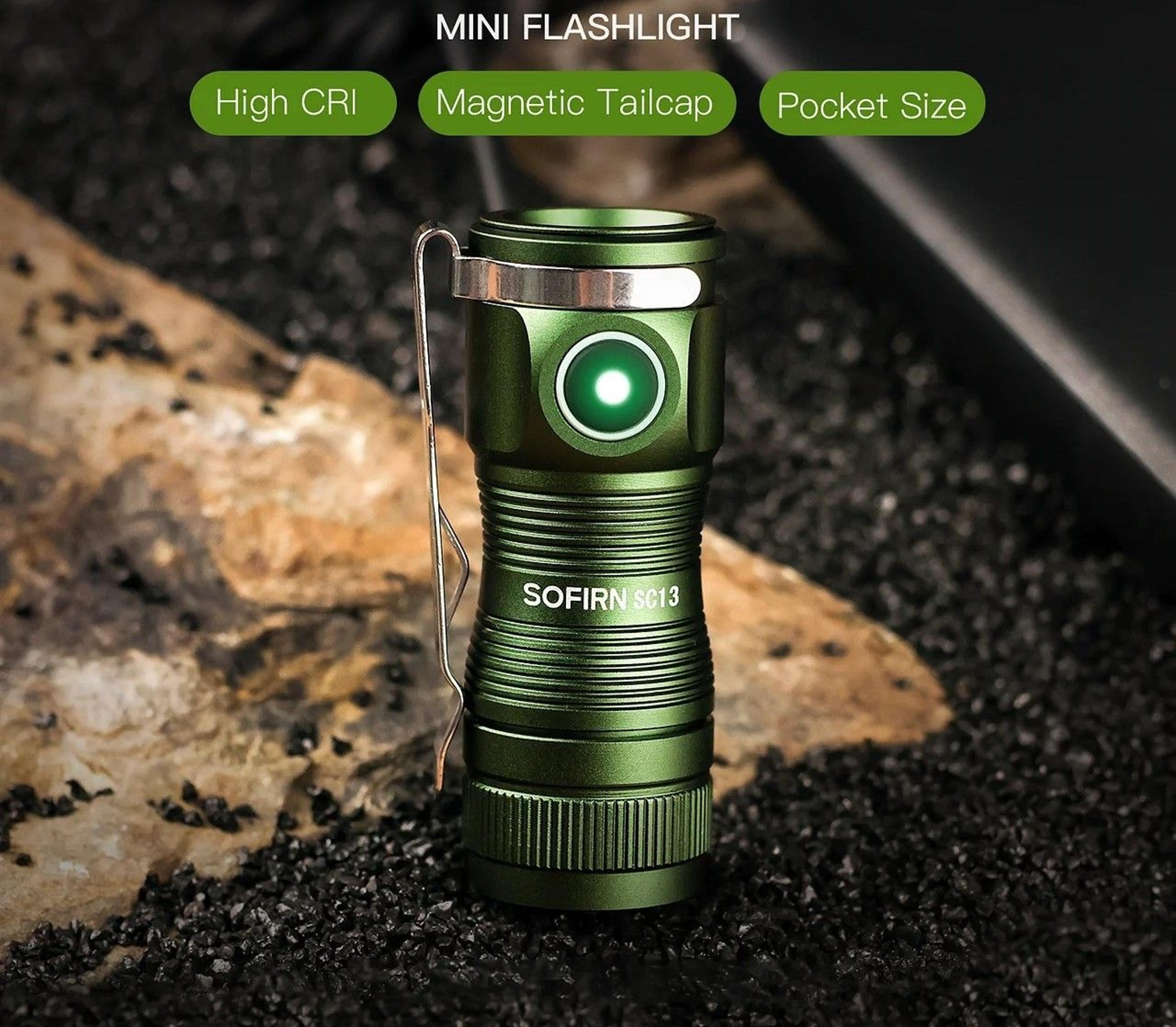 Compact Magnetic Rechargeable LED Flashlight With High Brightness 0