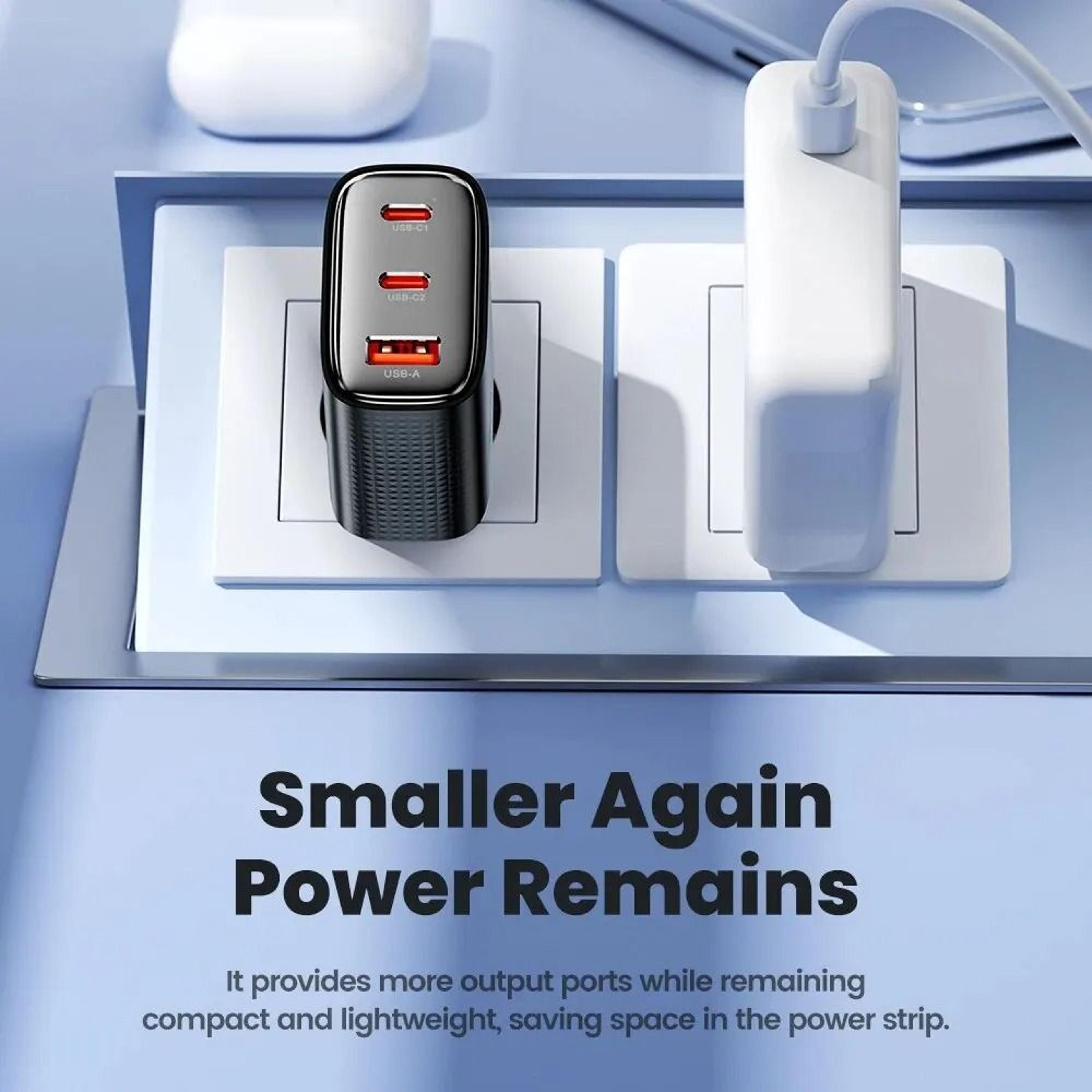 High Speed Dual Port GaN Fast Charger 40W USB C Power Adapter 2