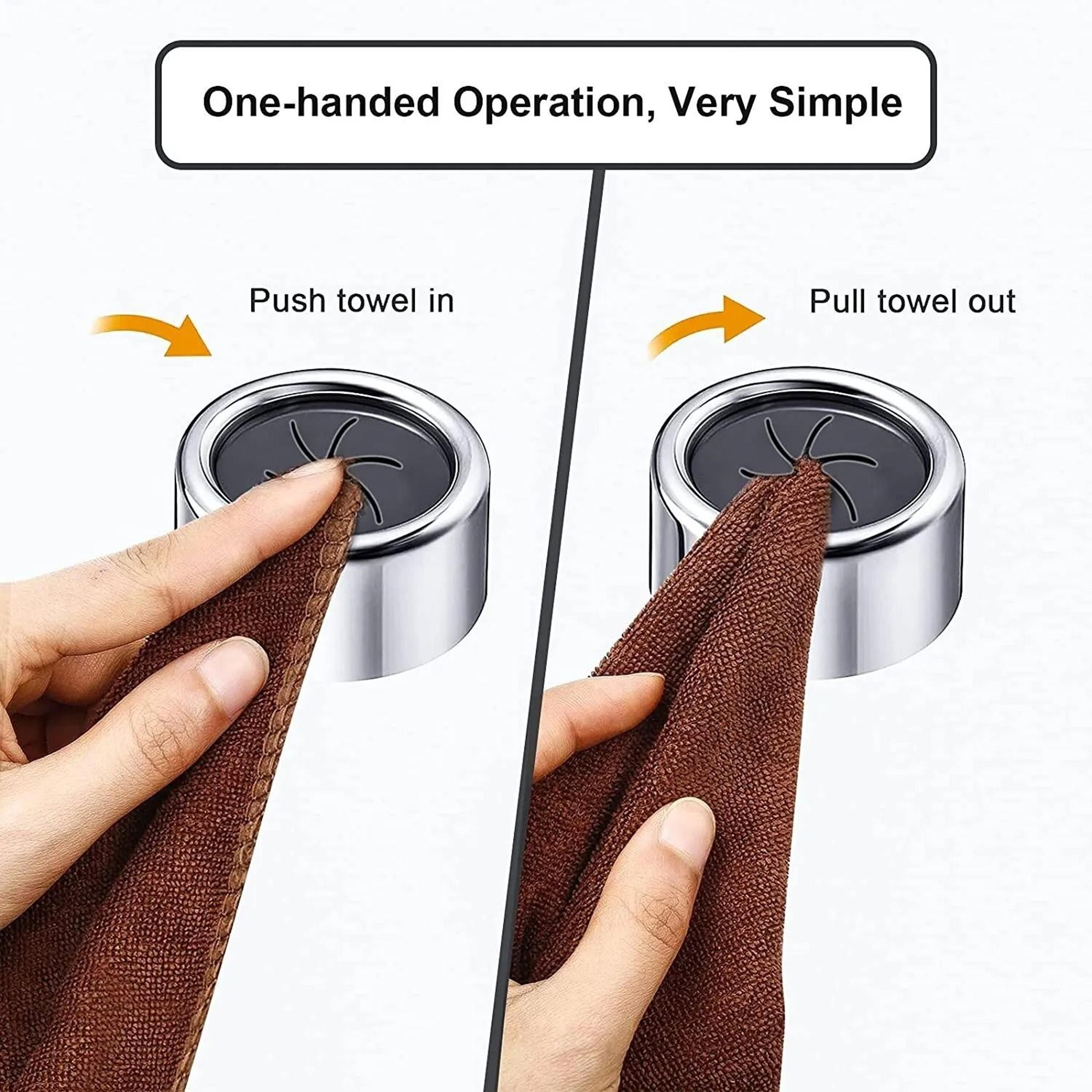 Non Punching SelfAdhesive Dishcloth Storage Clips Set 3 Pieces 2