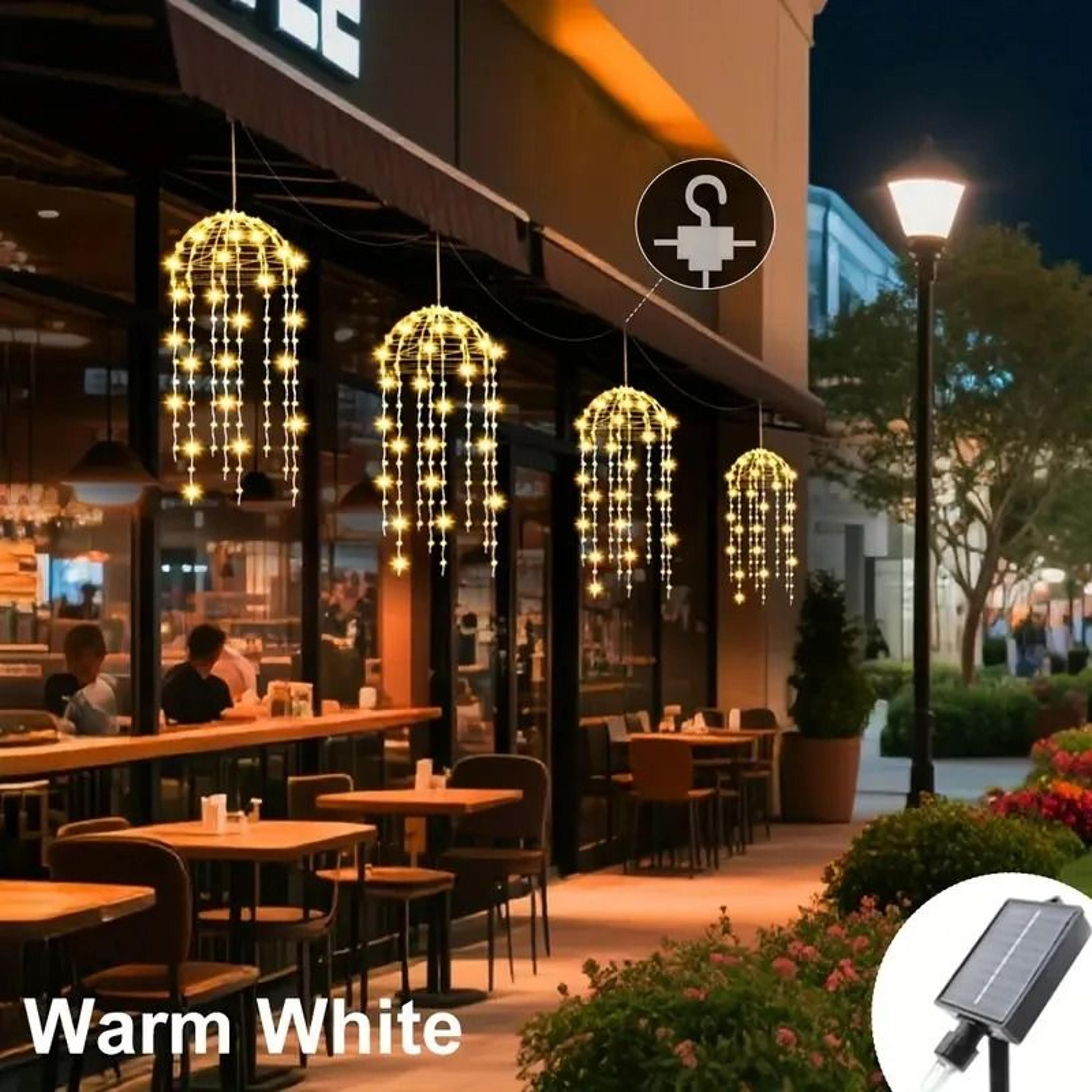 Solar Hanging Jellyfish Lights With 8 Lighting Modes For Outdoor Decoration 7