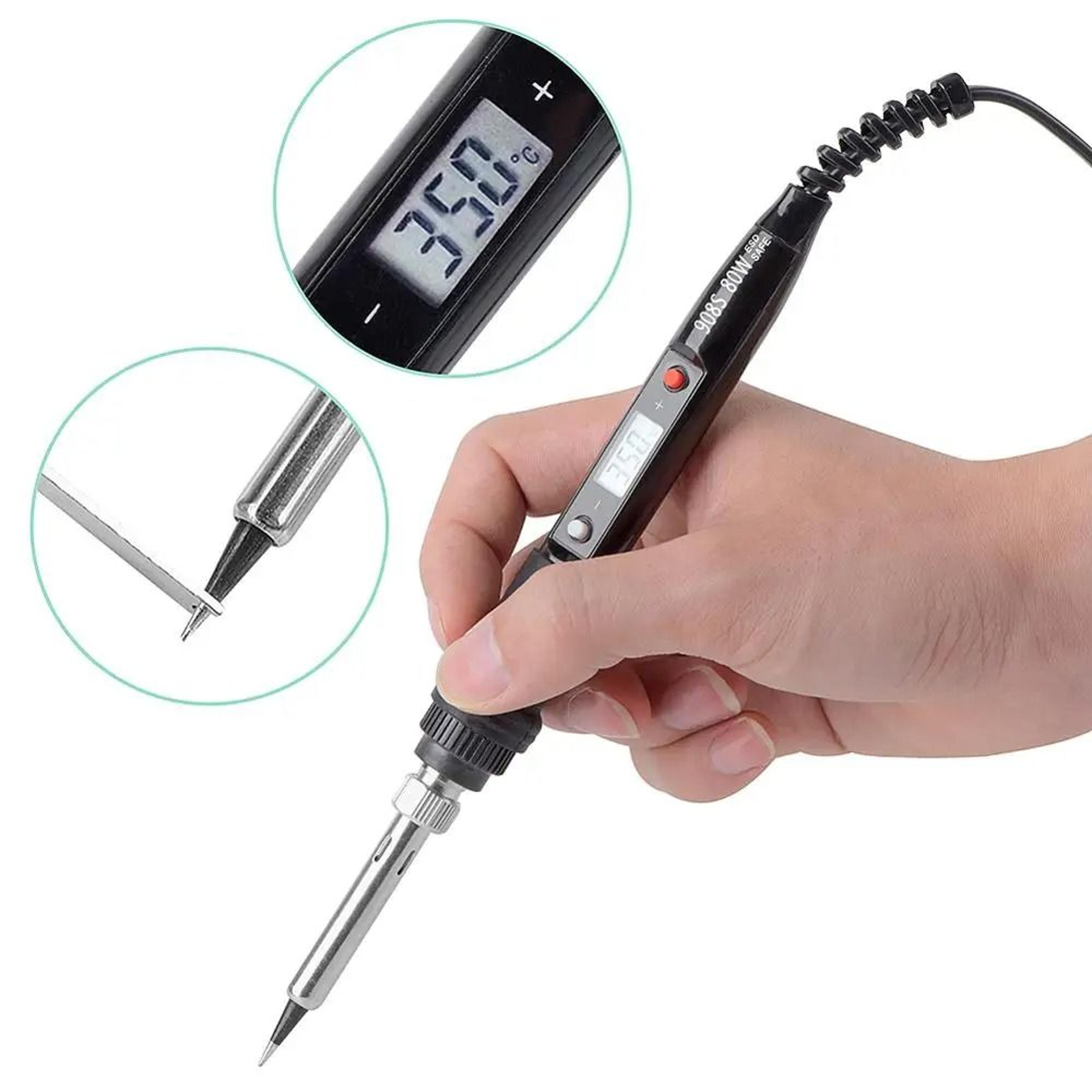 Digital Adjustable Temperature Soldering Iron With LCD Display 3