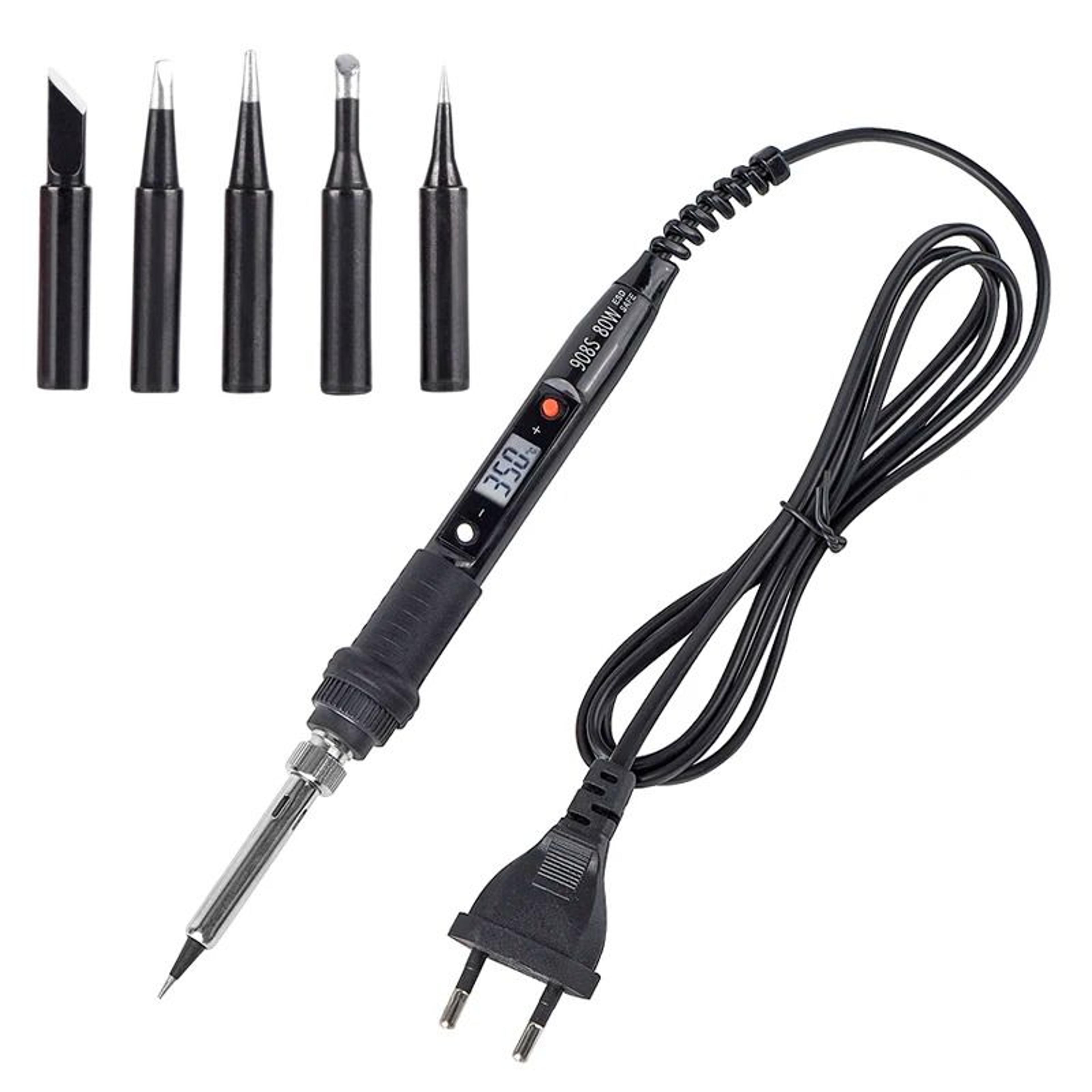 Digital Adjustable Temperature Soldering Iron With LCD Display 8