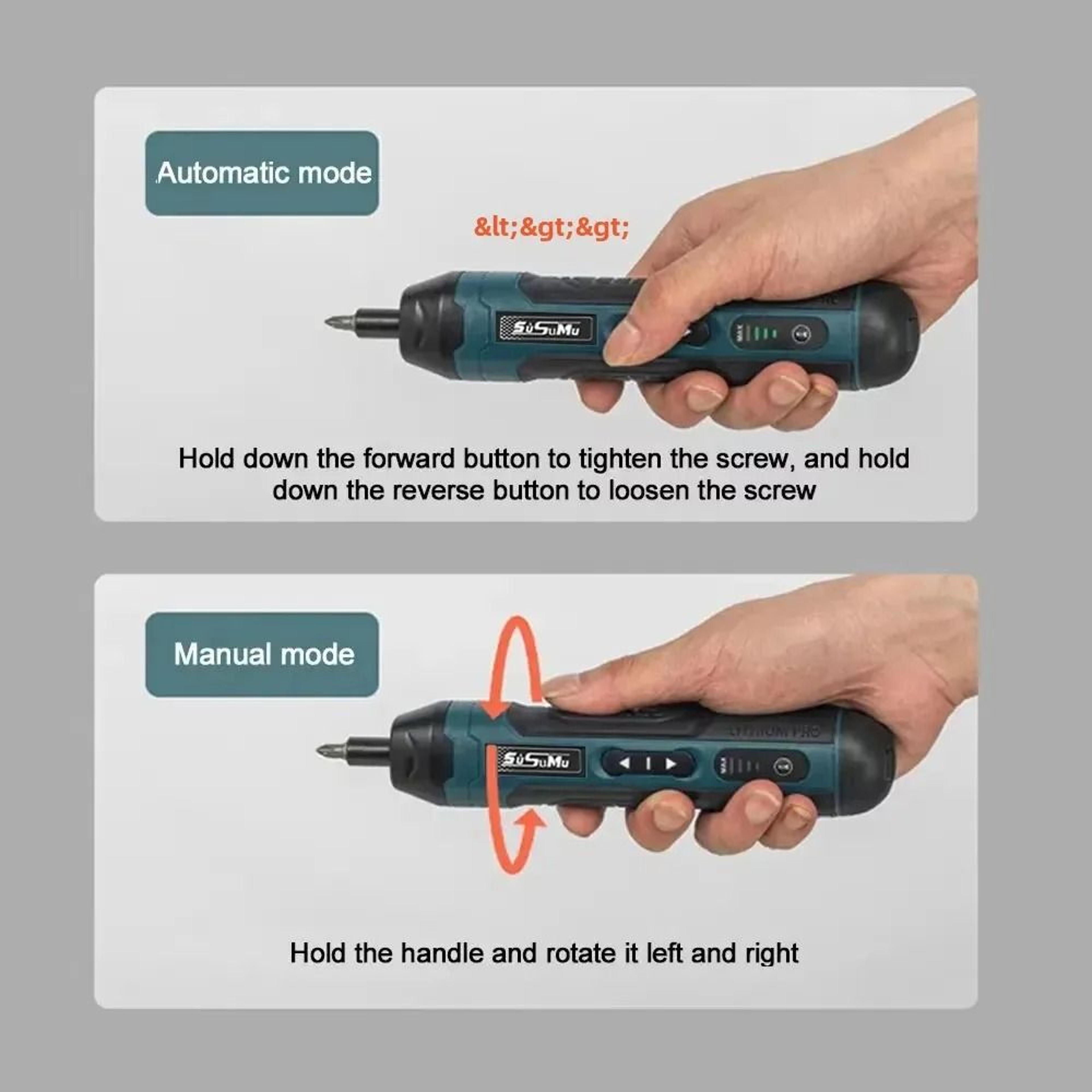 Mini Electric Screwdriver Set USB Rechargeable With Adjustable Torque 2
