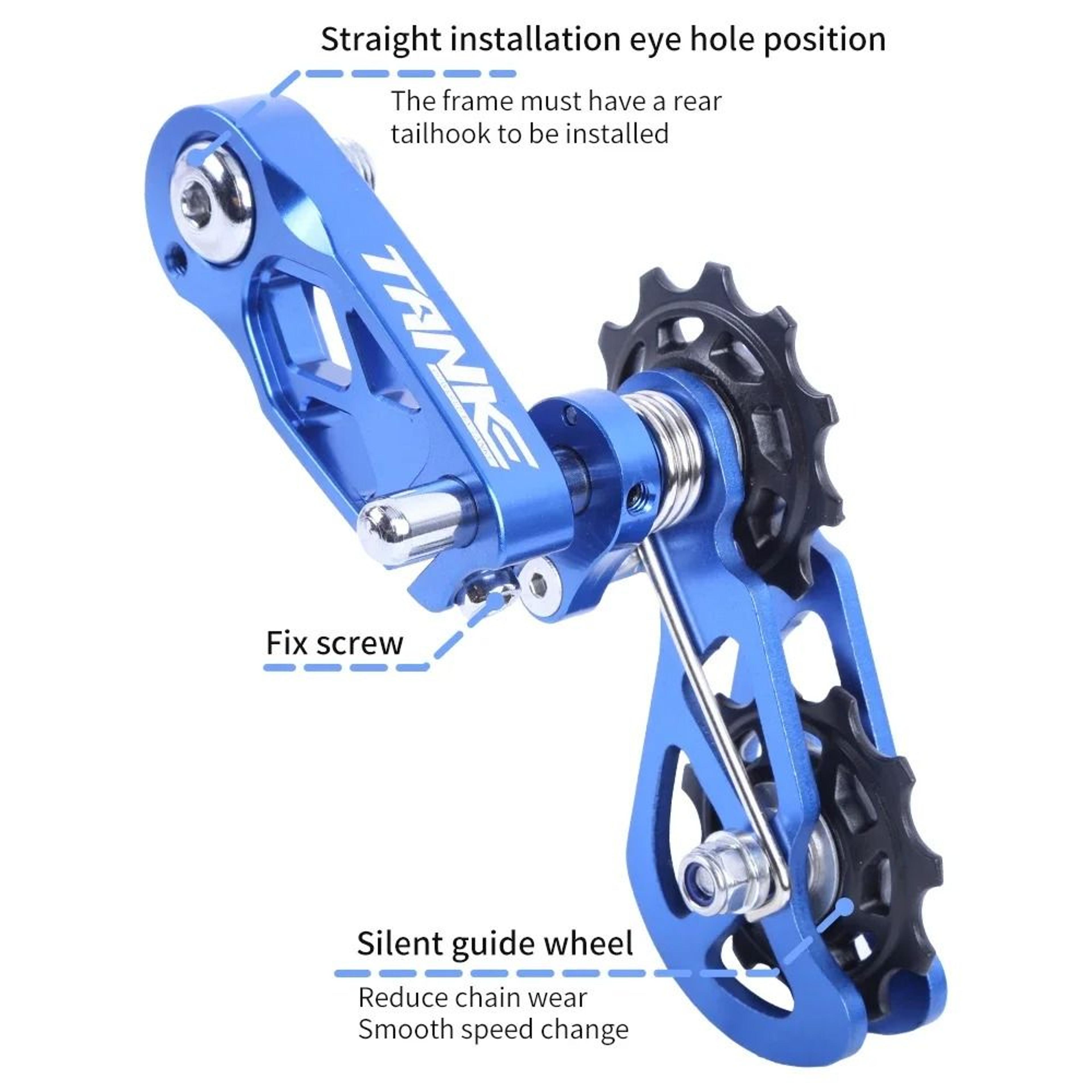 Single Speed Mountain Bike Chain Tensioner With CNC Pulley 3