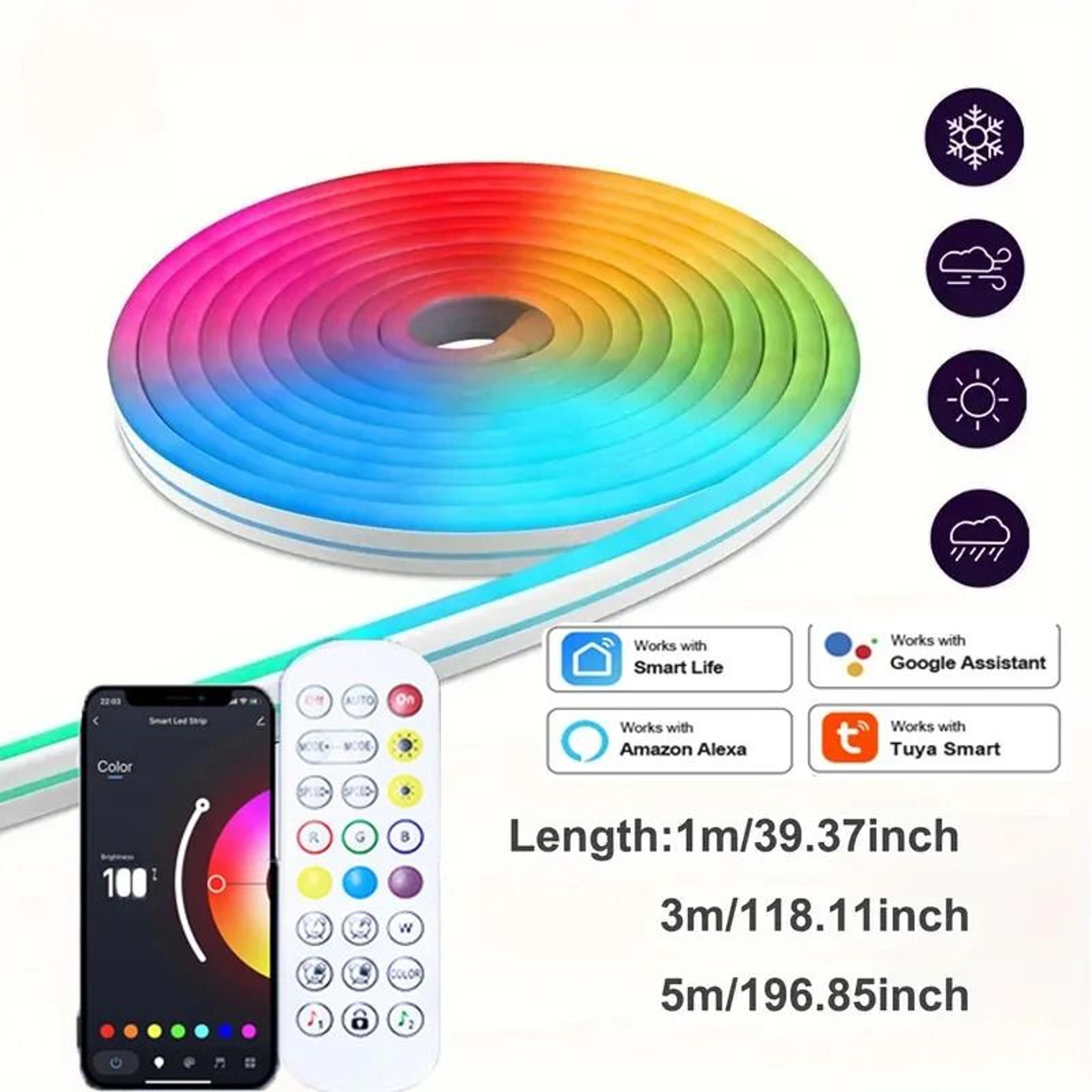 Smart RGB LED Neon Light Strip With App And Bluetooth Control 7