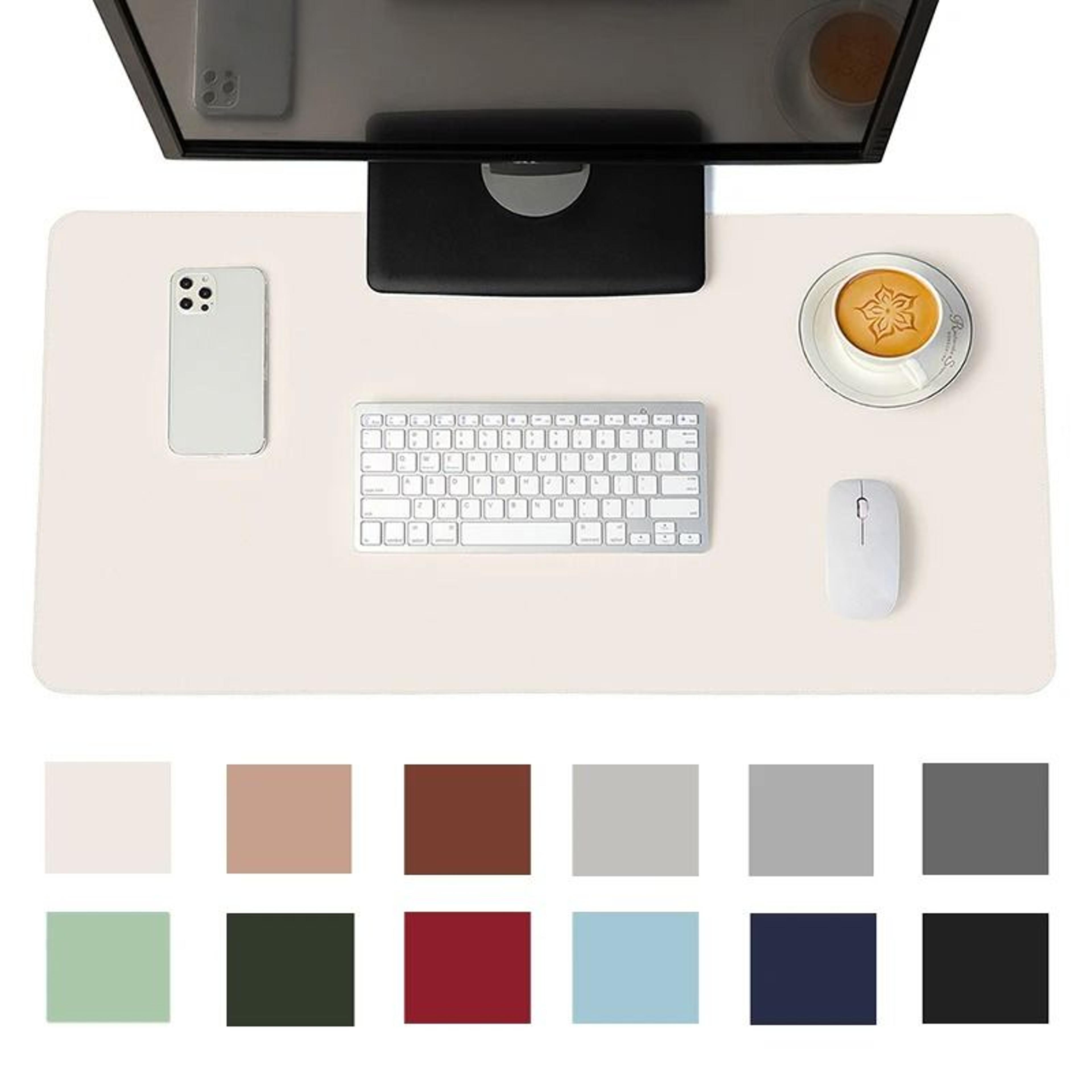 waterproof pu suede mouse pad and desk mat