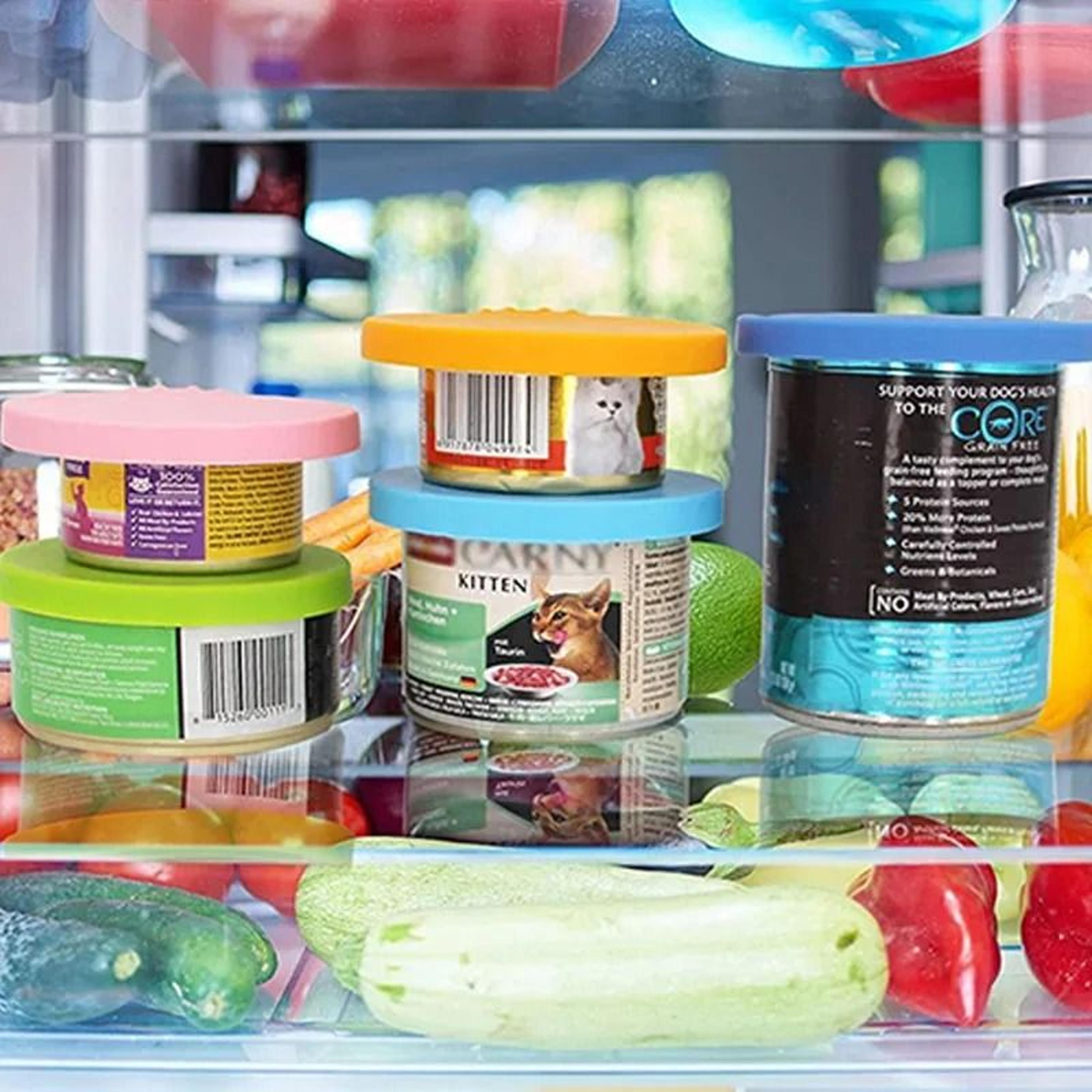 Reusable Pet Food Can Cover And Spoon Set 5